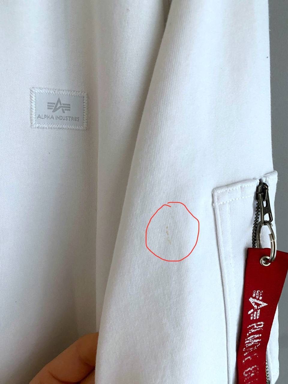 Alpha Industries Alpha Industries Men's White Cotton Sweatshirt, Size XXL Size US XXL / EU 58 / 5 - 6 Thumbnail