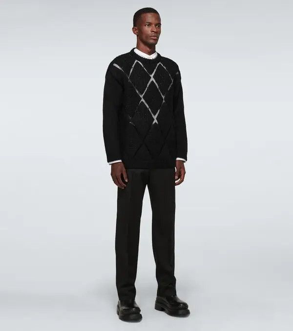 Valentino o1y0525 Crewneck Sweater in Black Size US L / EU 52-54 / 3 - 5 Thumbnail