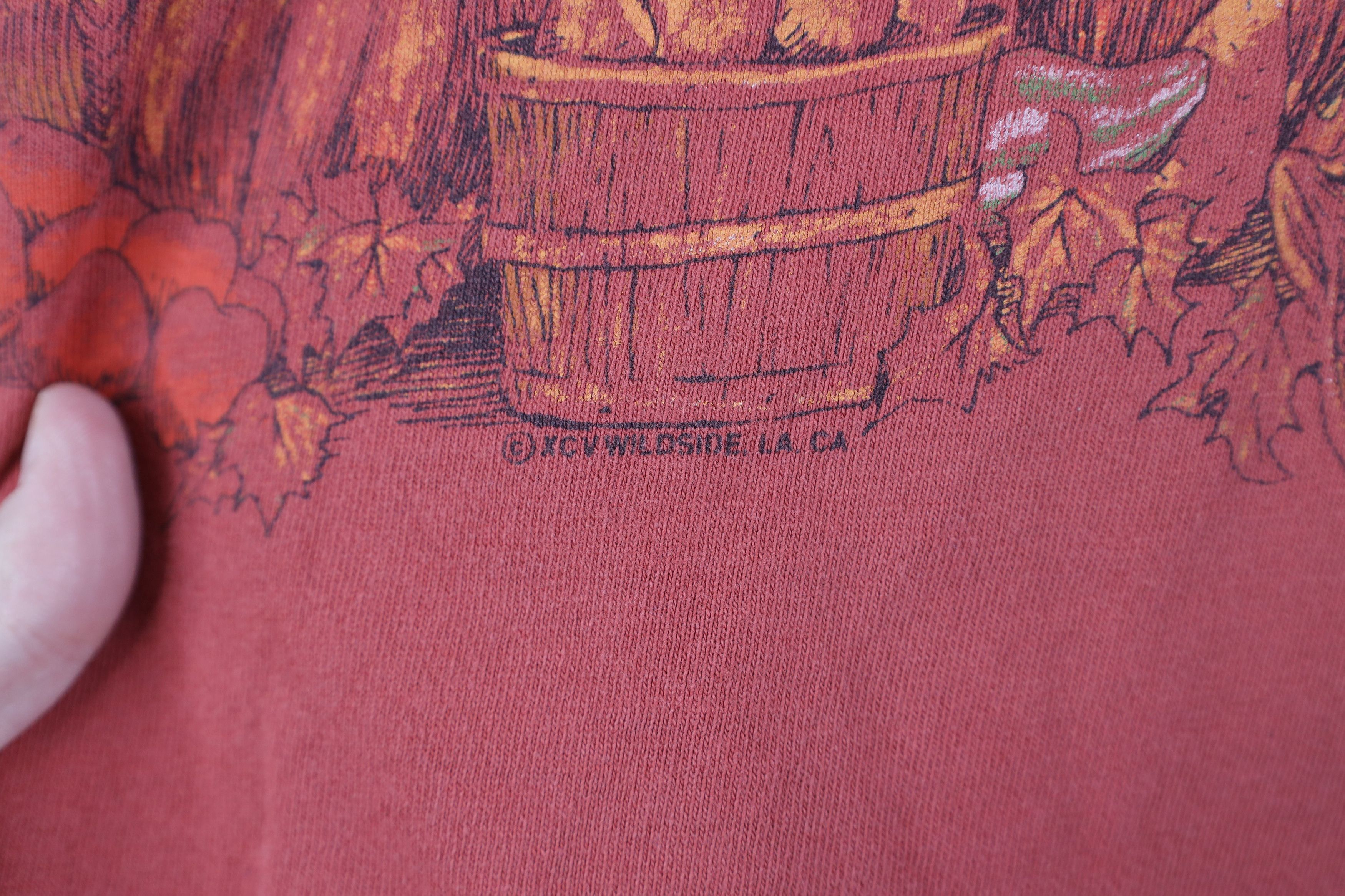 Vintage Vintage 90s Streetwear Farmhouse Fall Pumpkin T-Shirt Size US XL / EU 56 / 4 - 5 Thumbnail