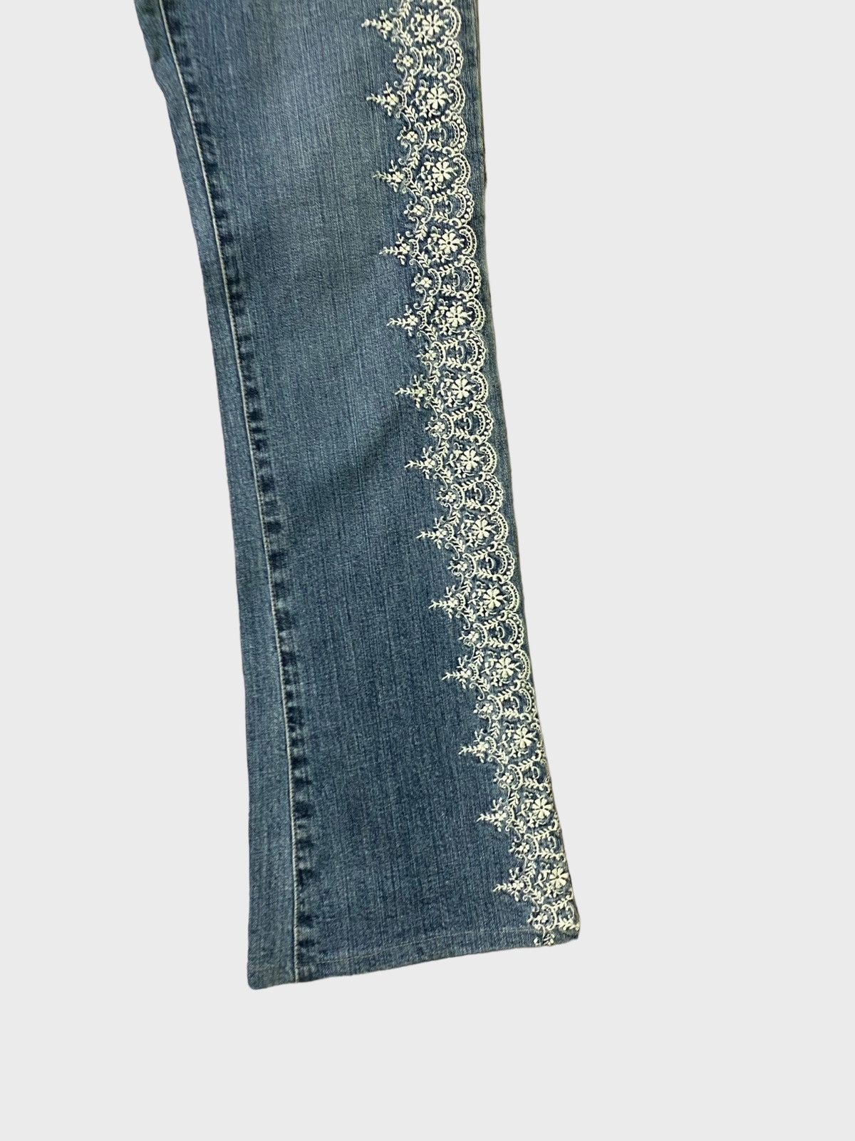 Japanese Brand Flared ORIRIN JEANS Embroidered Hysteric Glamour Style Size US 28 / EU 44 - 6 Thumbnail