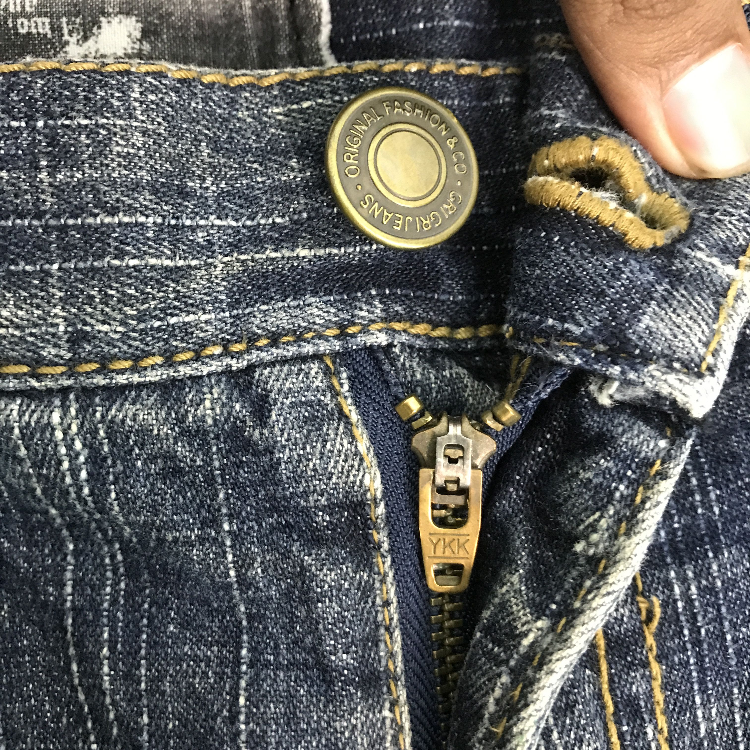 Japanese Brand PUNK GRI GRI JAPAN DENIM STYLE PANTS Size US 32 / EU 48 - 14 Thumbnail