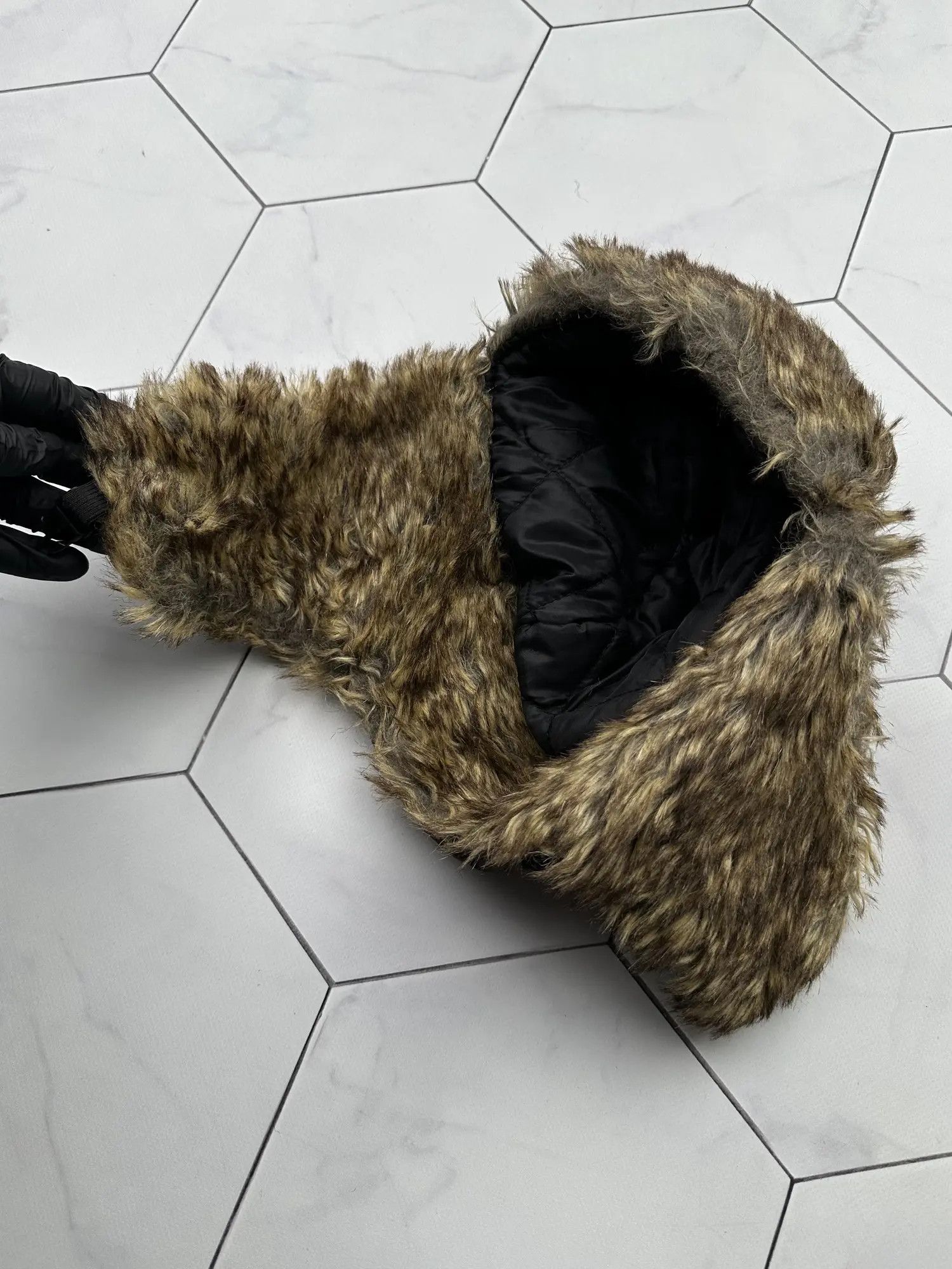 Vintage Vintage Faux Fur Ushanka Hat (B366)E2 Size ONE SIZE - 3 Thumbnail