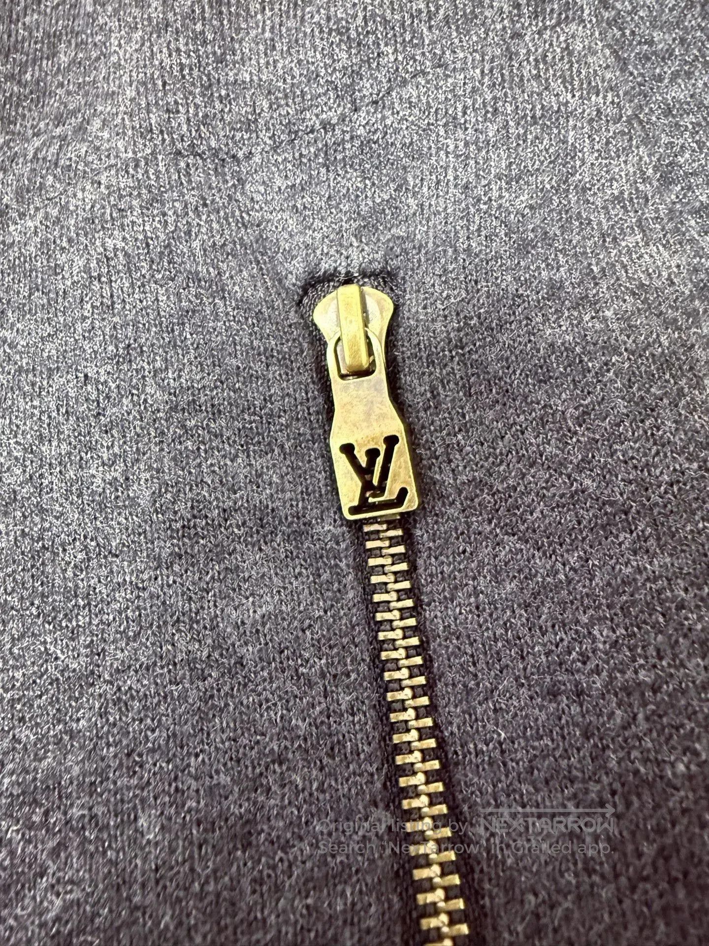 Louis Vuitton Lv Dark Gray Cardigan with Metal Zip. Size US M / EU 48-50 / 2 - 4 Thumbnail