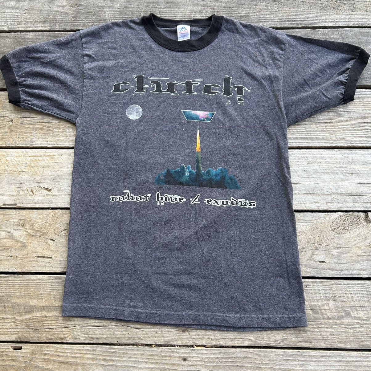 Band Tees Vintage Clutch Band Robot Hive Exodus Ringer Style T Shirt Size US L / EU 52-54 / 3 - 1 Thumbnail