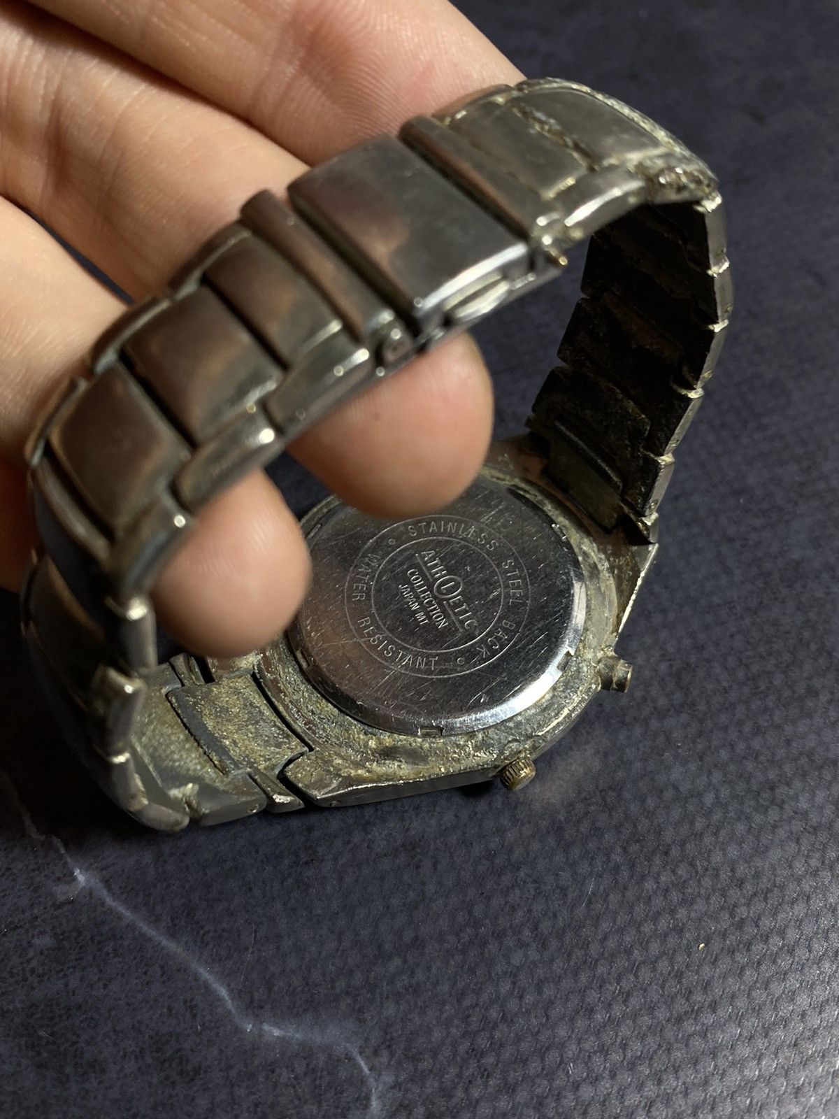 Japanese Brand × Vintage Rare Japanese sports watch with chronograph Size ONE SIZE - 10 Thumbnail