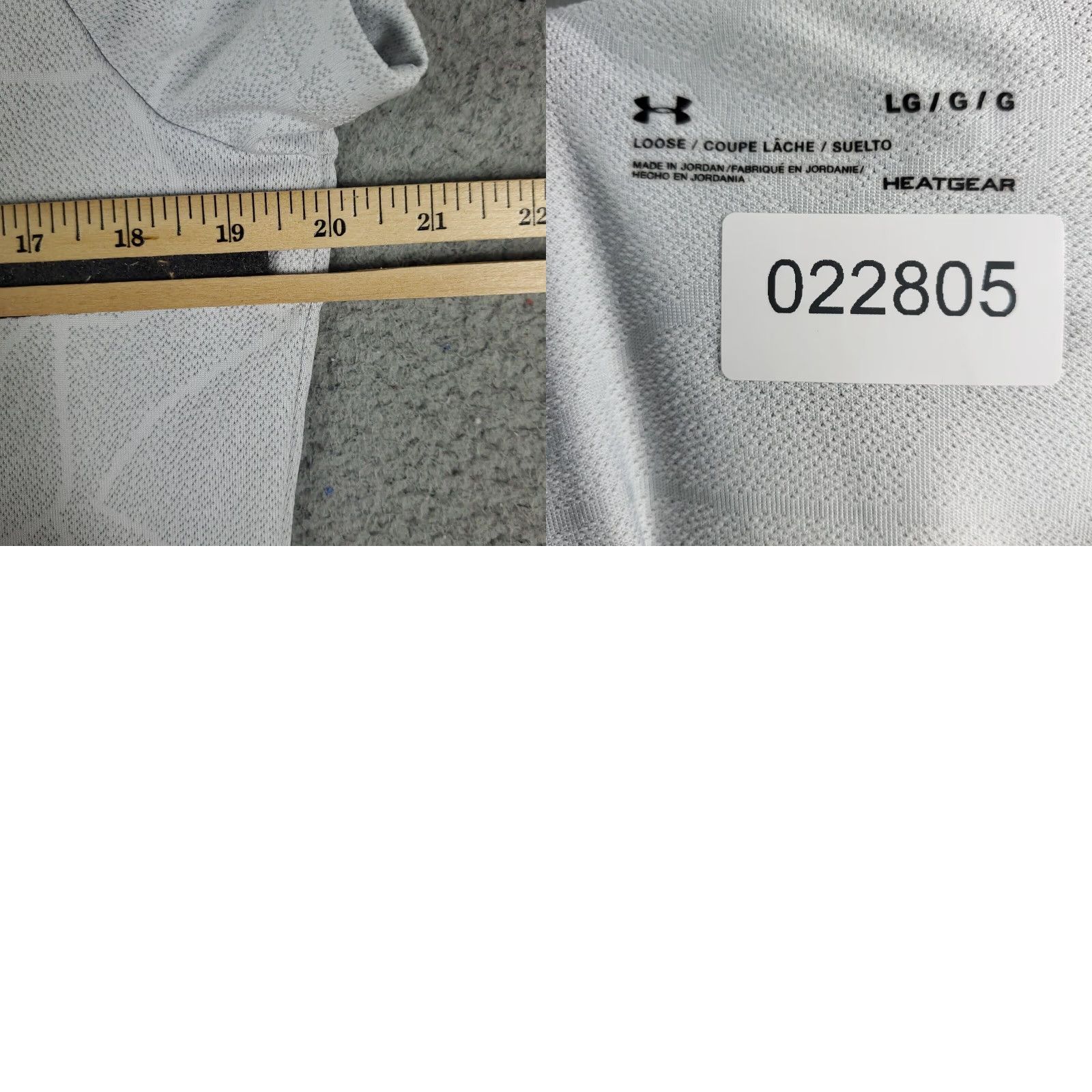 Under Armour Under Armour T Shirt Womens Large Gray Heatgear Short Sleeve Crew Neck Pullover Logo Casual Shirt Womens L Gray Modern Classic Outdoor All Seasons Size L / US 10 / IT 46 - 8 Thumbnail