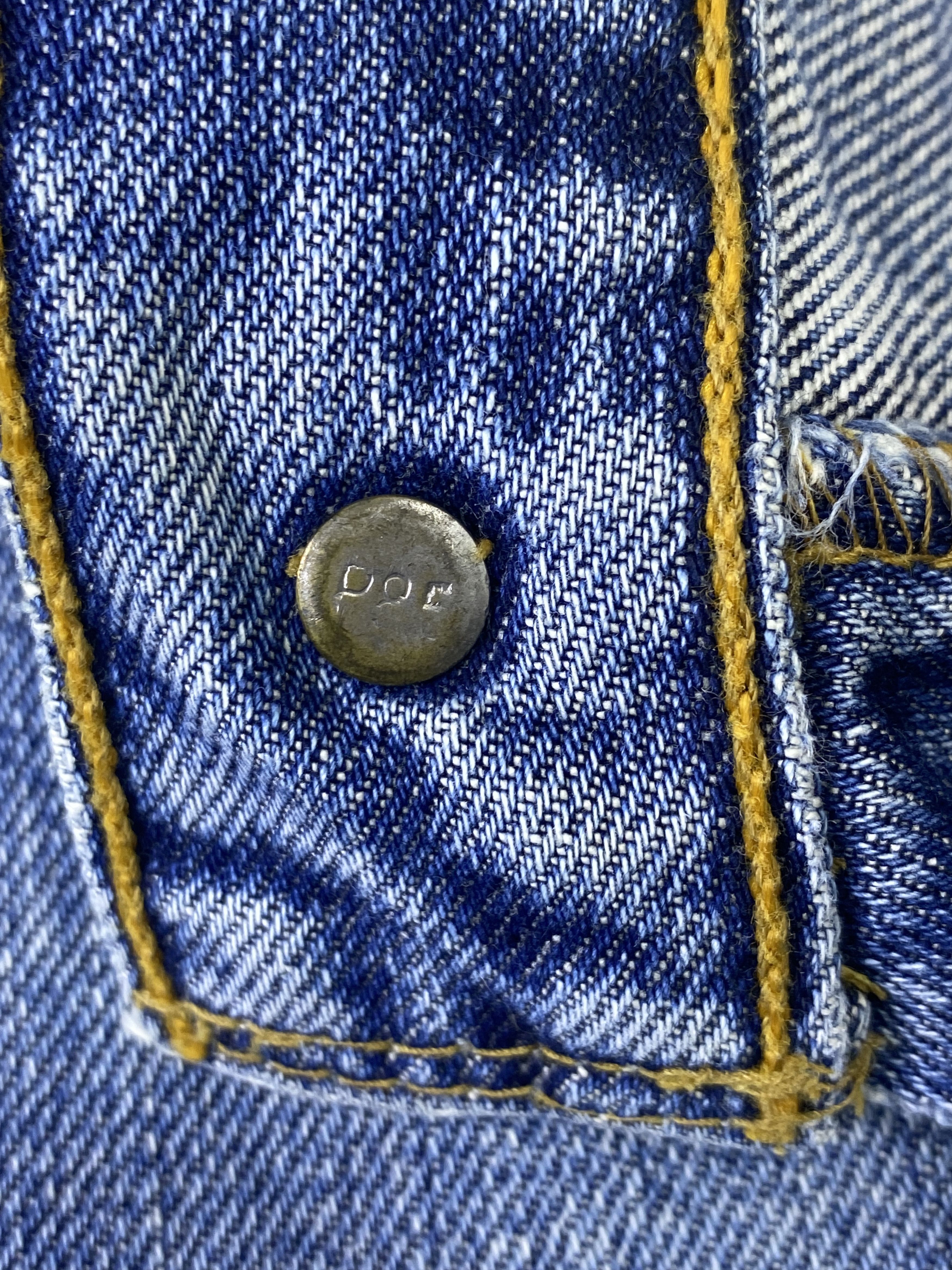 Levi's VINTAGE LEVI'S 513 DISTRESS BLUE WASH JEANS - J912 Size US 34 / EU 50 - 8 Thumbnail