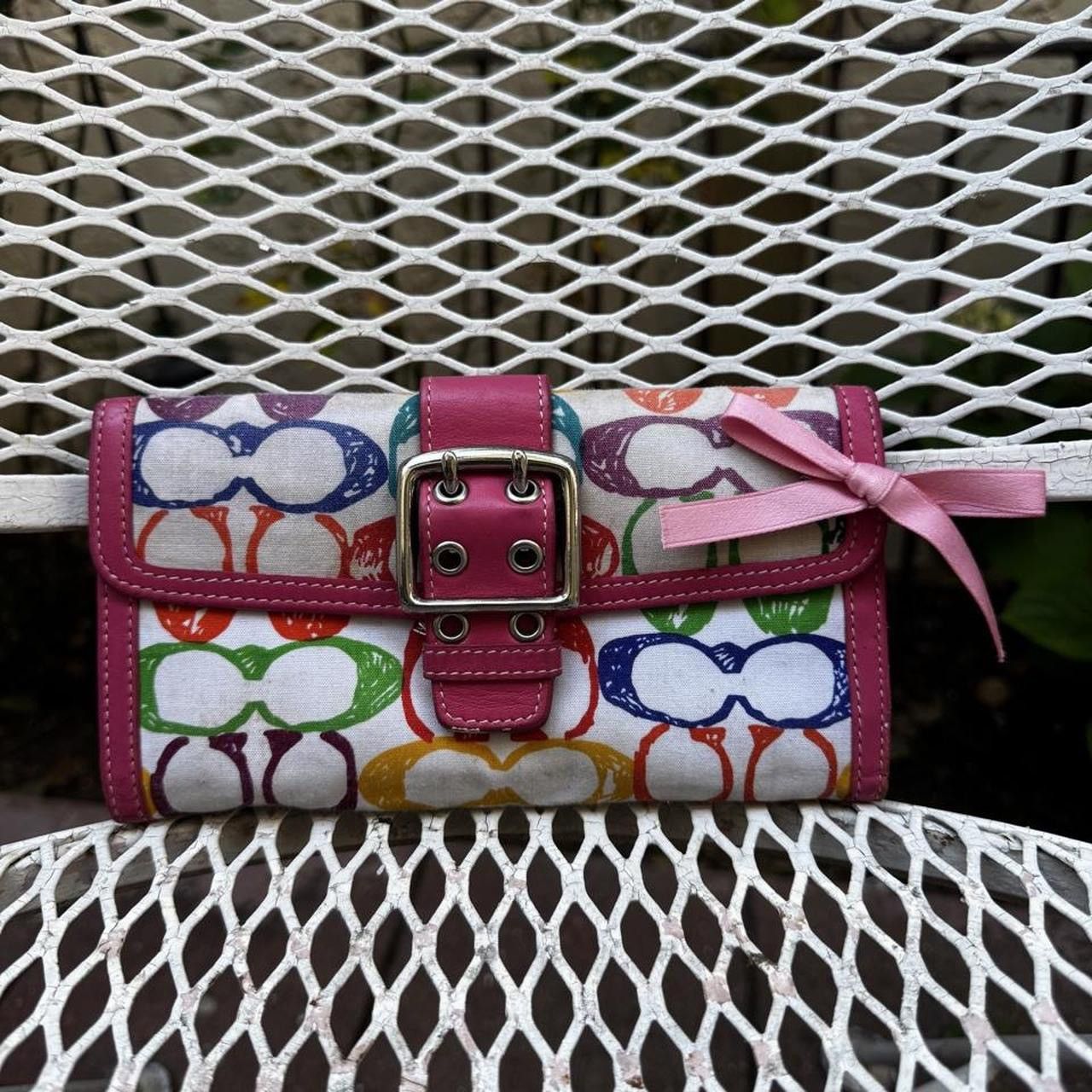 Coach Rare Multicolored Coach Monogramed Wallet Size ONE SIZE - 1 Thumbnail