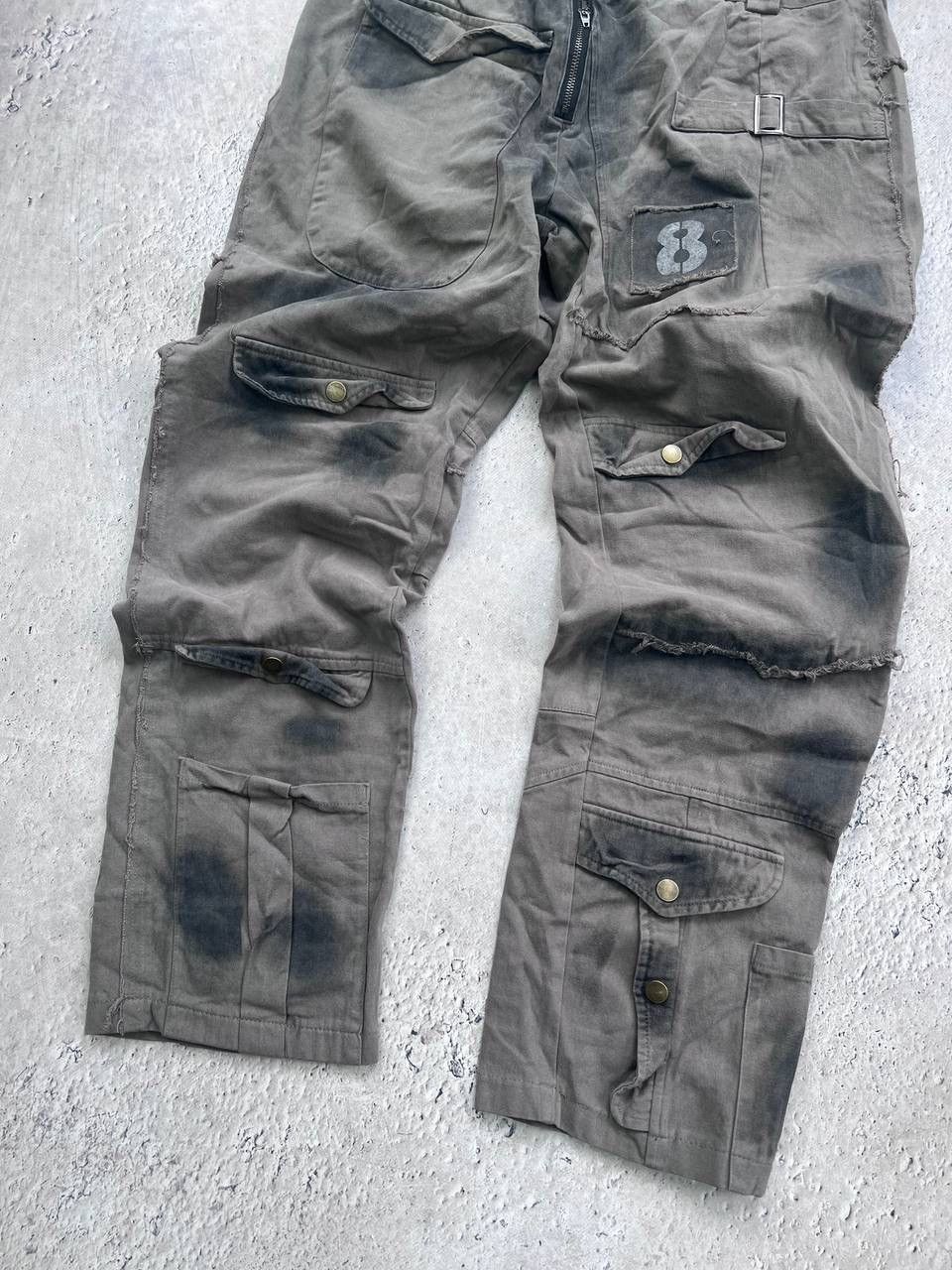 Other washed faded patchwork grunge CARGO jeans Size US 32 / EU 48 - 2 Thumbnail