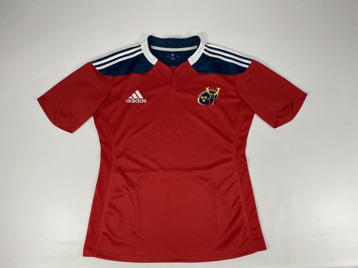 Adidas 2014 Adidas Munster Rugby Womens Jersey T-shirt Size XXL / US 16-18 / IT 52-54 - 12 Thumbnail