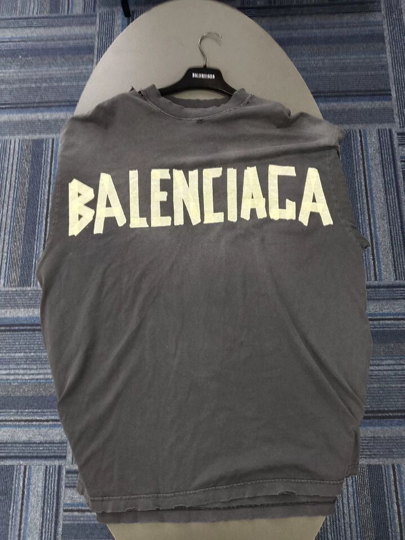 Balenciaga Balenciaga Double-sided classic logo short-sleeved T-shirt Size US S / EU 44-46 / 1 - 1 Thumbnail