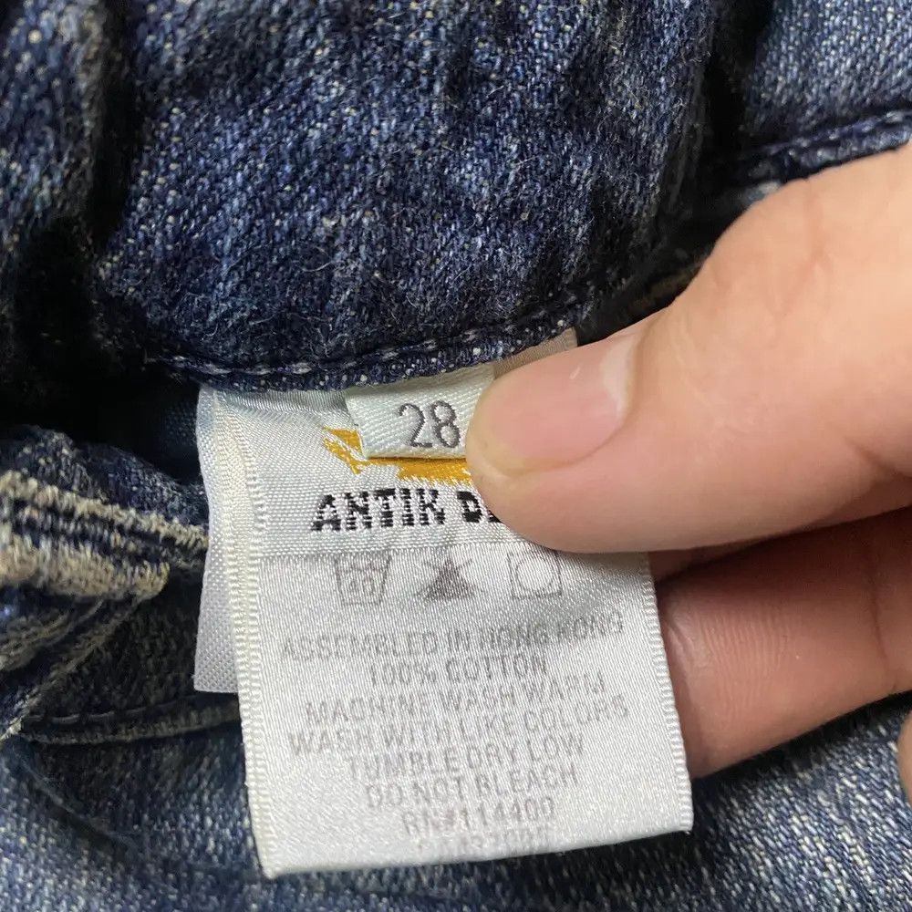 If Six Was Nine 2000's Antik Flared Seawash Tribal Bootcut Jeans Size US 29 - 18 Thumbnail