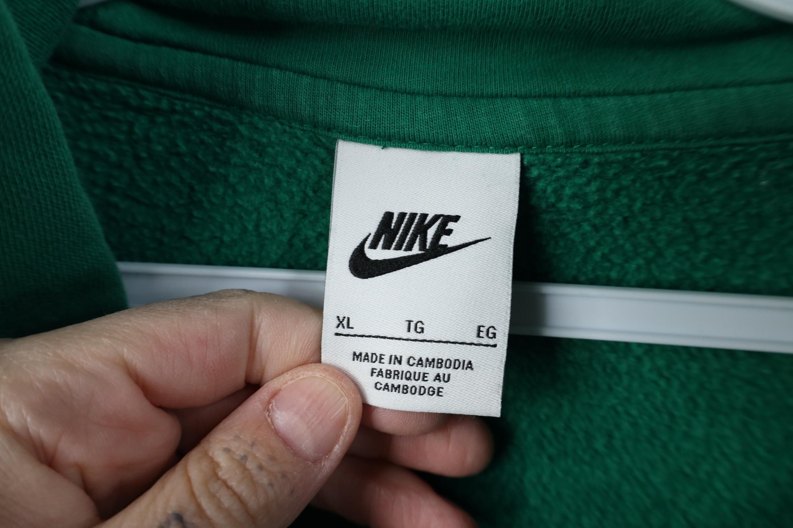 Nike Vintage Y2K Nike Center Swoosh Oversize Cropped Boxy Hoodie Size XL / US 12-14 / IT 48-50 - 11 Thumbnail