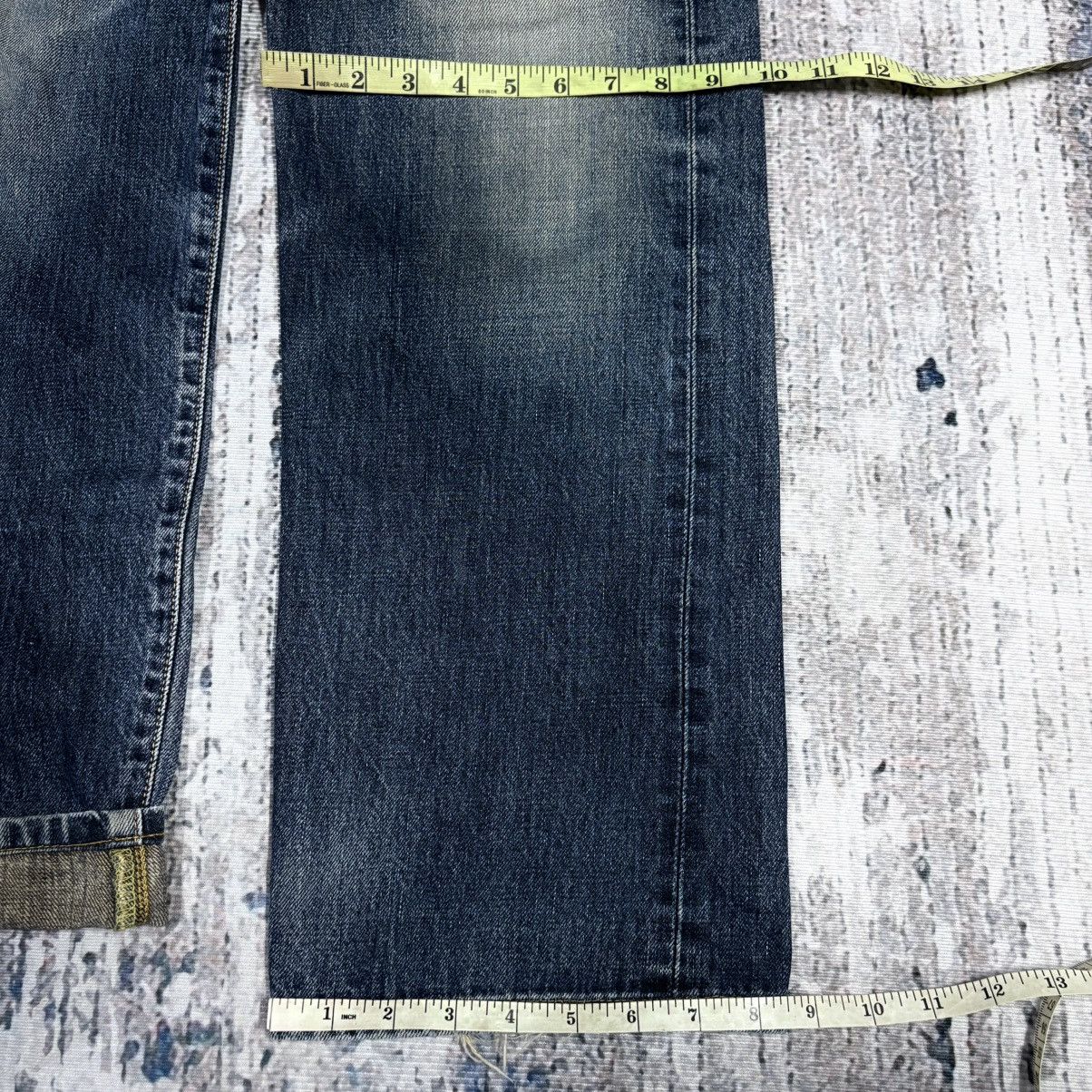 Edwin RARE 90s EDWIN 505XX DISTRESSED SELVEDGE REDLINE DENIM JEANS Size US 34 / EU 50 - 22 Thumbnail