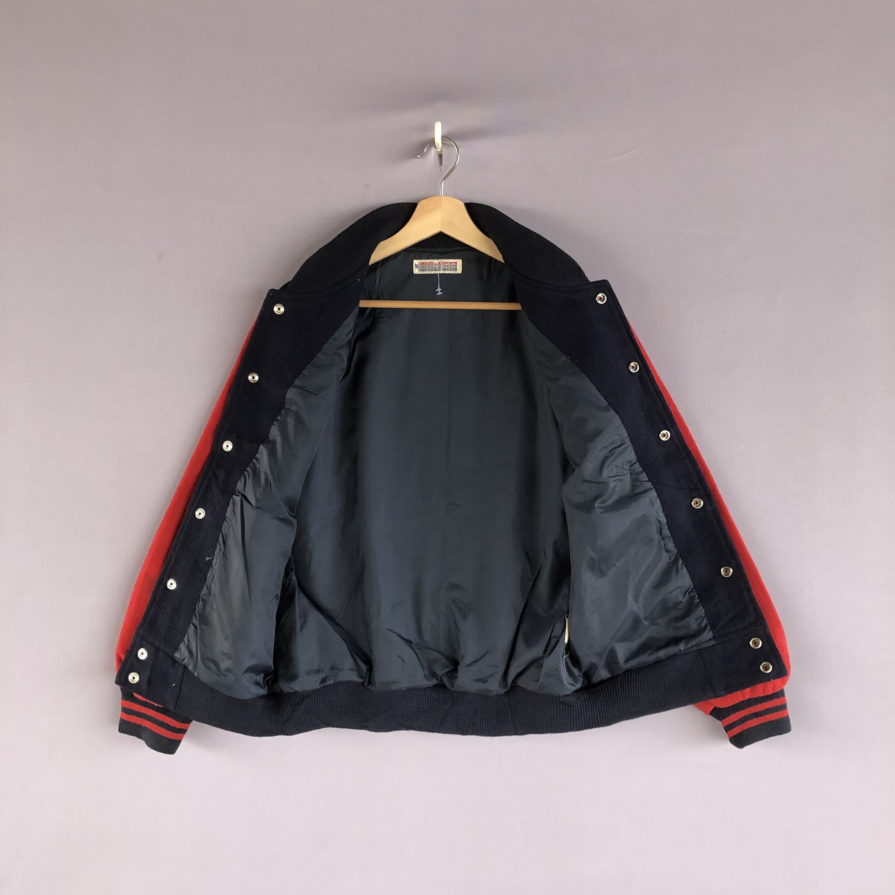Vintage Vintage 80s Crocodile Varsity Wool Baseball Jackets Size US M / EU 48-50 / 2 - 5 Thumbnail