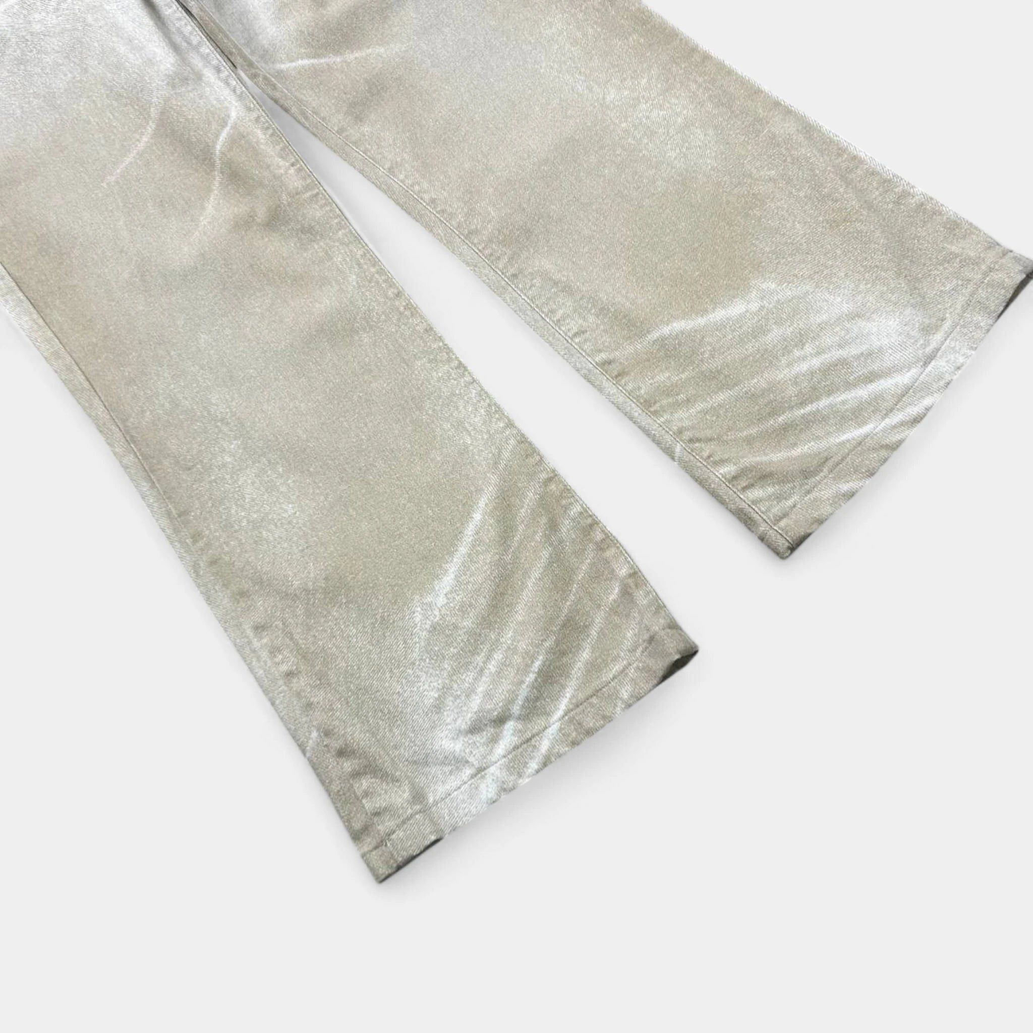 Just Cavalli Just Cavalli Baggy Beige Denim Print Effect Jeans Size 36" / US 14 / IT 50 - 3 Thumbnail