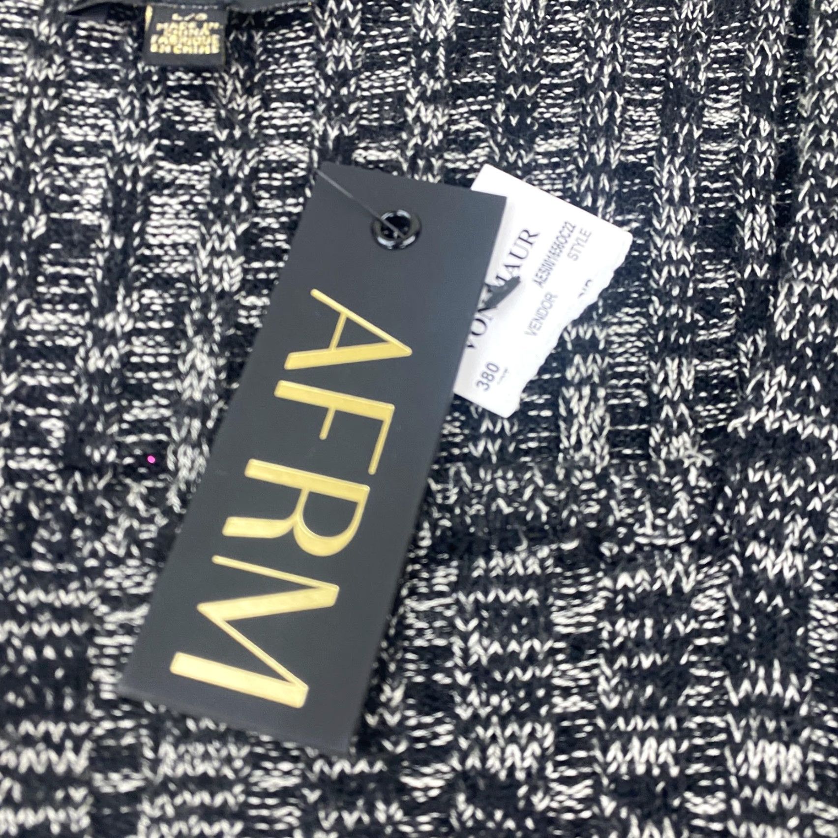 Vintage AFRM Dress Womens Large Black Geometric Cutout Long Sleeve Knit Sweater Maxi Dress Mens Womens Girls Boys Size L / US 10 / IT 46 - 5 Thumbnail
