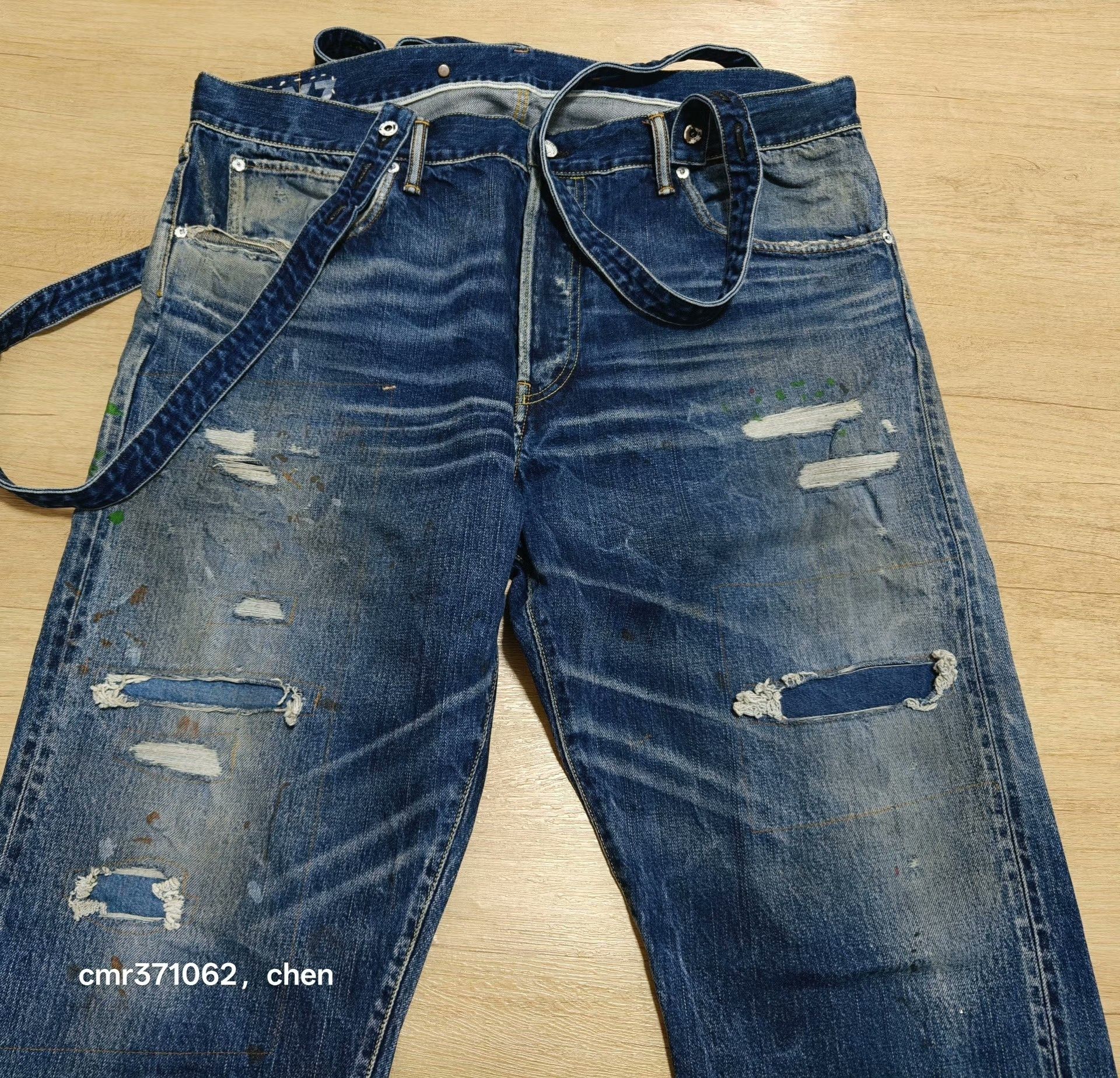 Visvim visvim TRAVAILLER BRACES DRY DENIM-7 Size US 26 / EU 42 - 2 Thumbnail