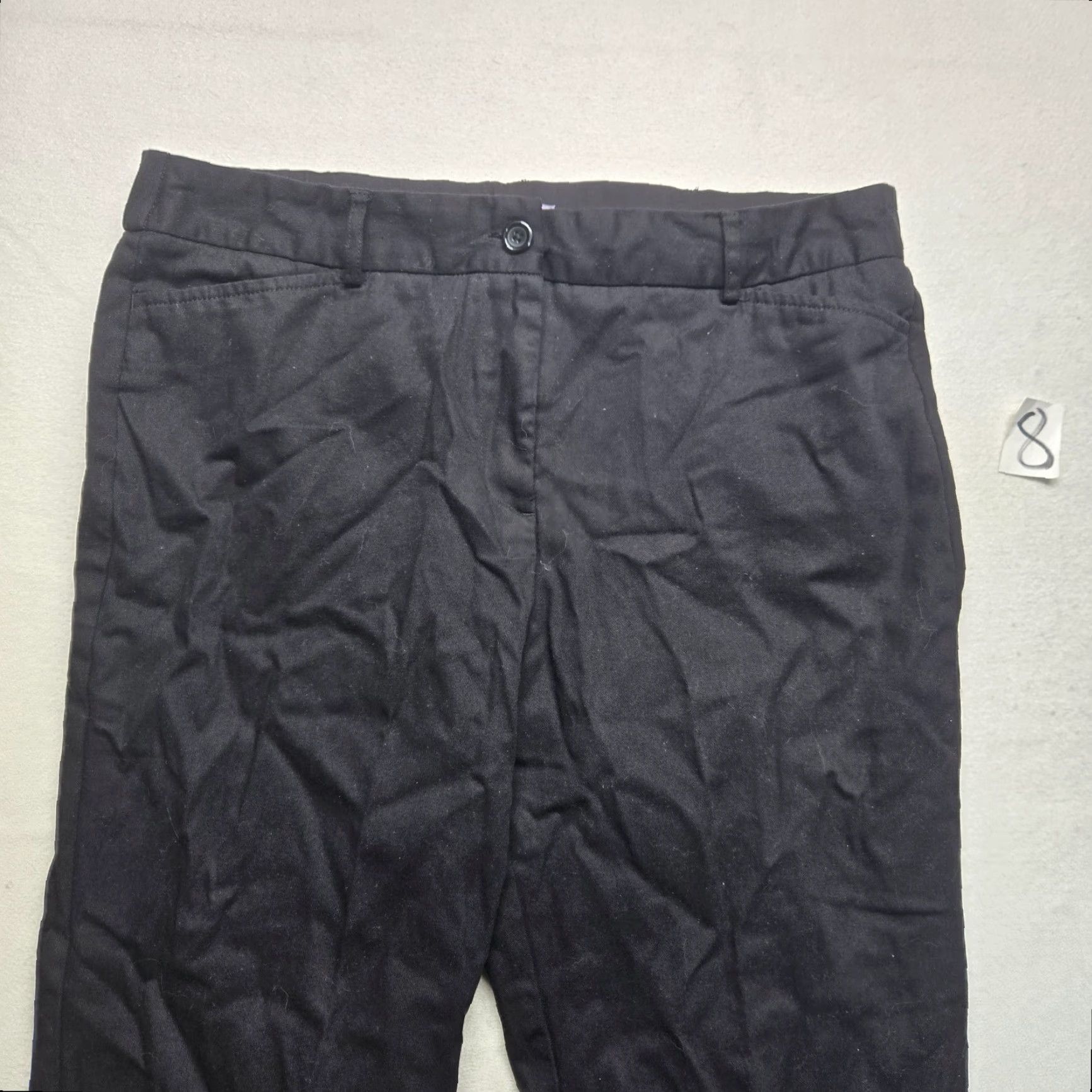 Vintage VINTAGE Laura Scott Capri Pants Women's Size 14 Black Cotton Spandex Solid 90s Size 36" / US 14 / IT 50 - 2 Thumbnail