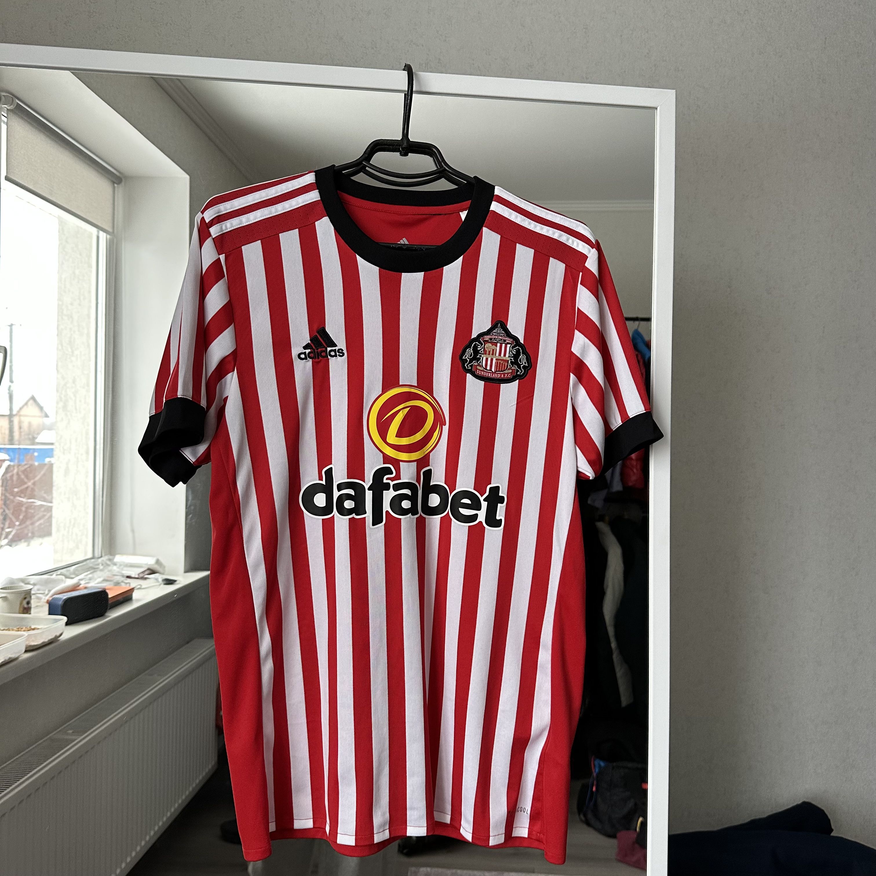 Adidas SUNDERLAND ADIDAS 2017/2018 FOOTBALL SOCCER HOME JERSEY Size US M / EU 48-50 / 2 - 1 Thumbnail