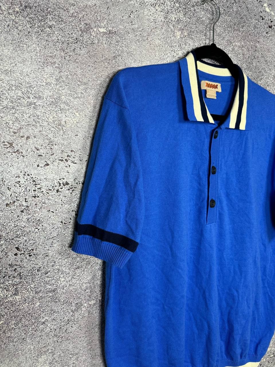 Baracuta × Vintage Vintage Baracuta Knit Polo Shirt Medium Blue Italy Size US M / EU 48-50 / 2 - 5 Thumbnail