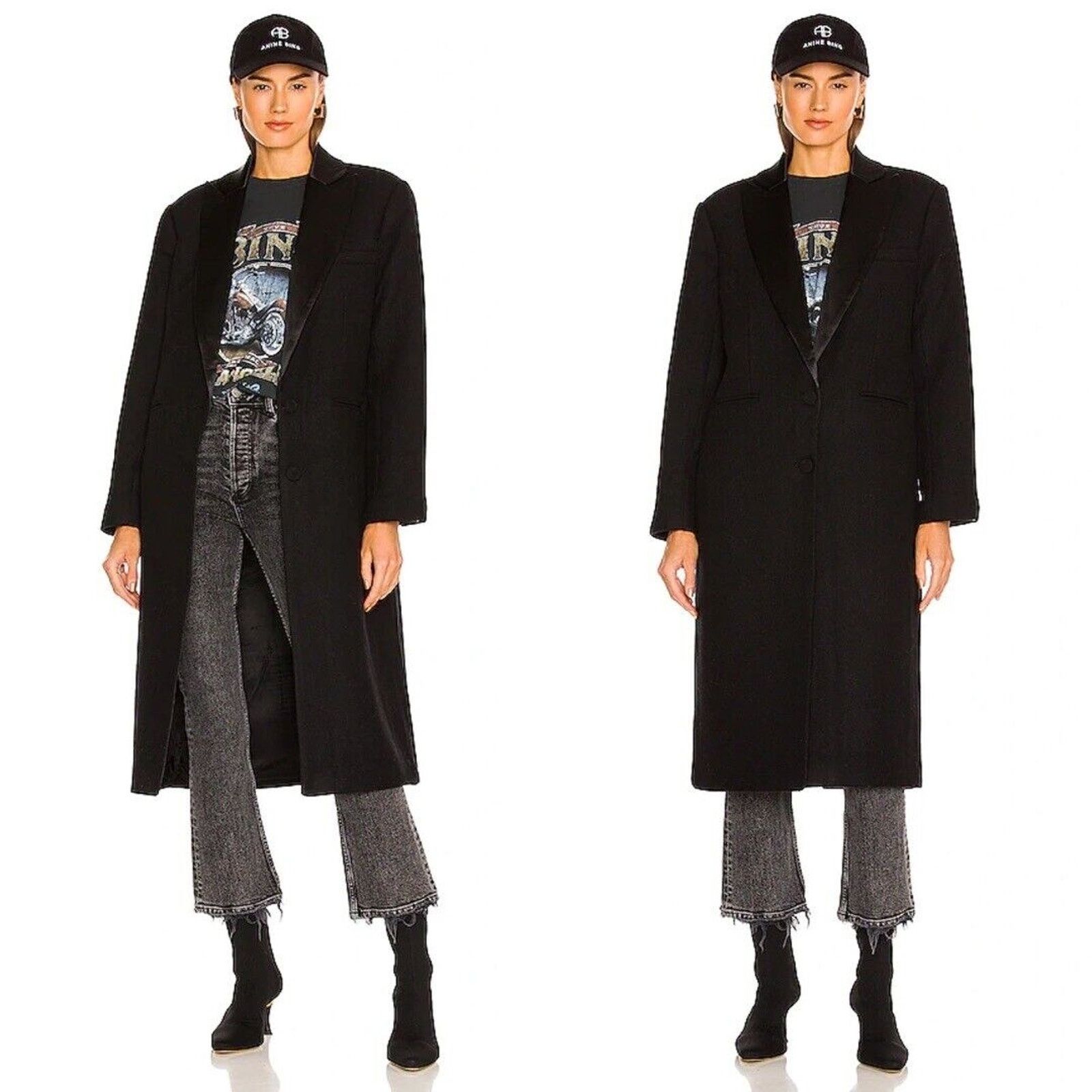 Anine Bing Anine Bing | NWT Selena Coat Black Wool Overcoat M Size M / US 6-8 / IT 42-44 - 15 Thumbnail