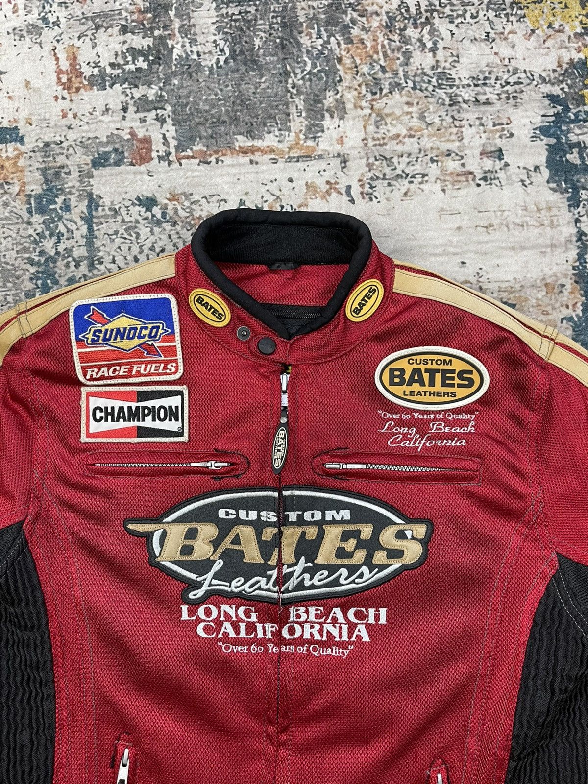 Bates Hats Bates Custom Leather Motocycle Mesh Riding Jacket Size US L / EU 52-54 / 3 - 9 Thumbnail