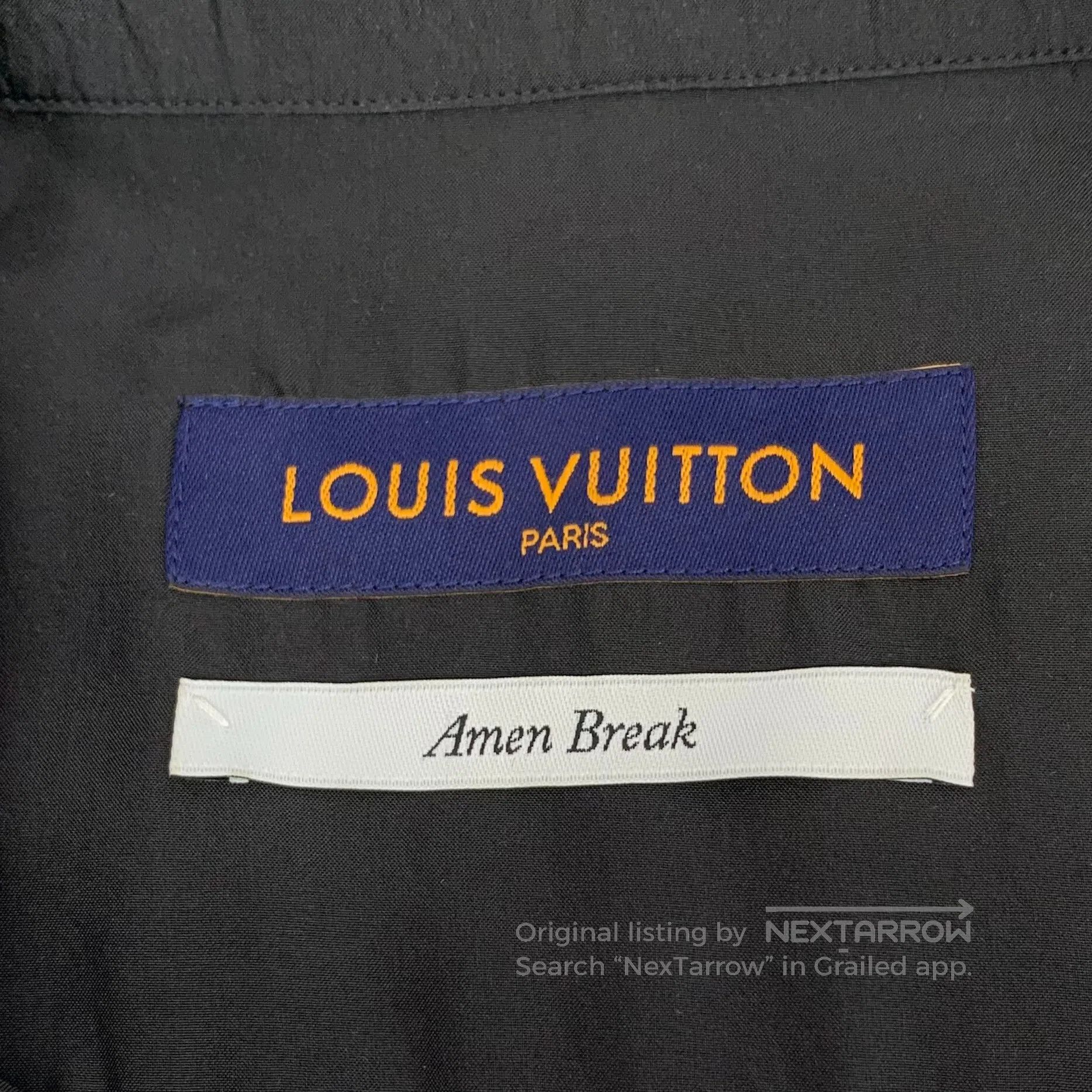 Louis Vuitton Louis Vuitton Black Mulberry Silk Collar Single Button Lon Size US XXL / EU 58 / 5 - 5 Thumbnail