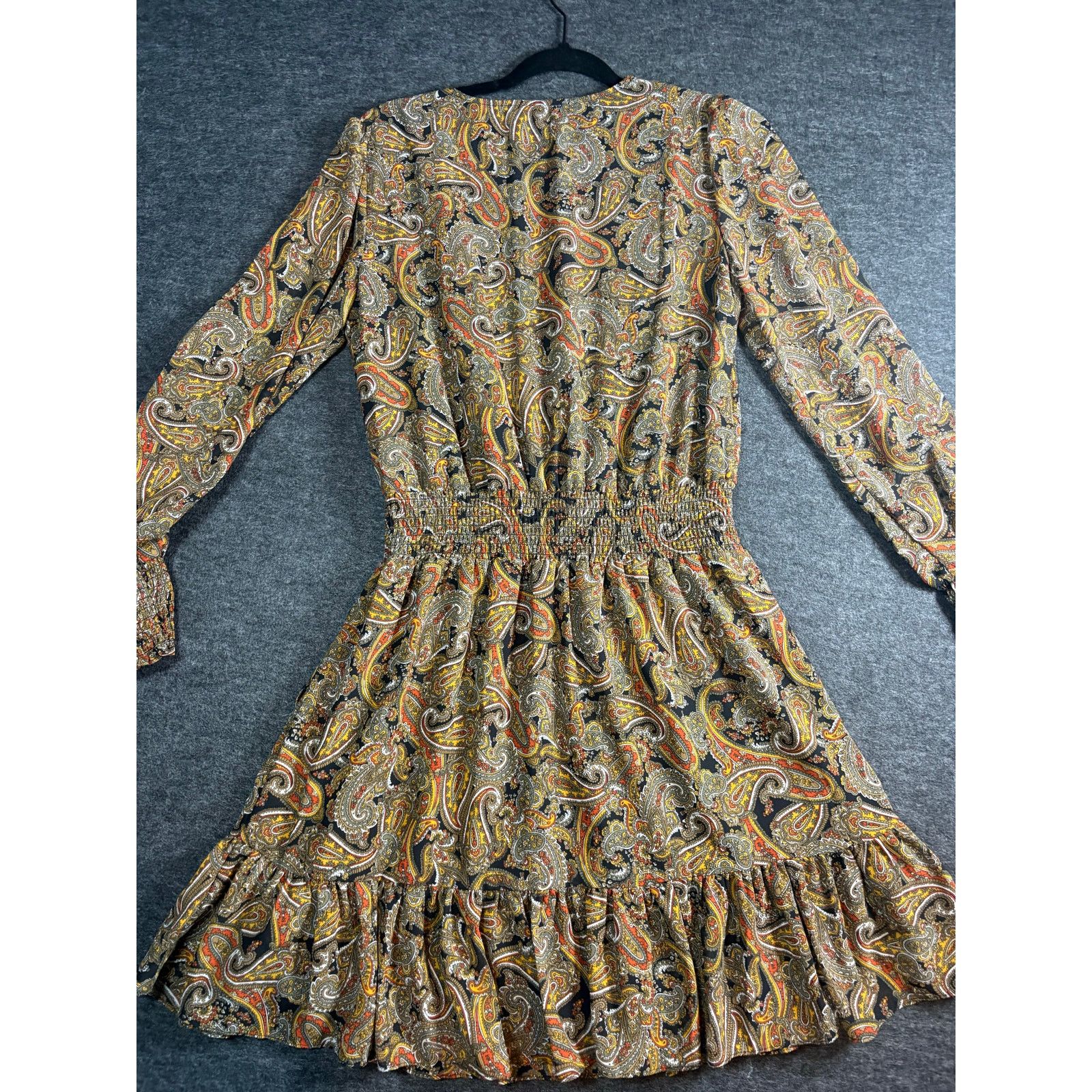 Michael Kors Michael Kors Paisley Ruffle Mini Dress M Smocked Waist 0456 Size M / US 6-8 / IT 42-44 - 3 Thumbnail