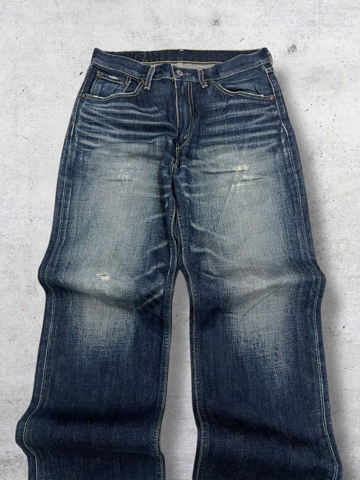 Levi's Vintage Clothing VINTAGE 502 LEVIS USA DESIGNER 90S INDIGO DISTRESSED DENIM Size US 29 - 4 Thumbnail