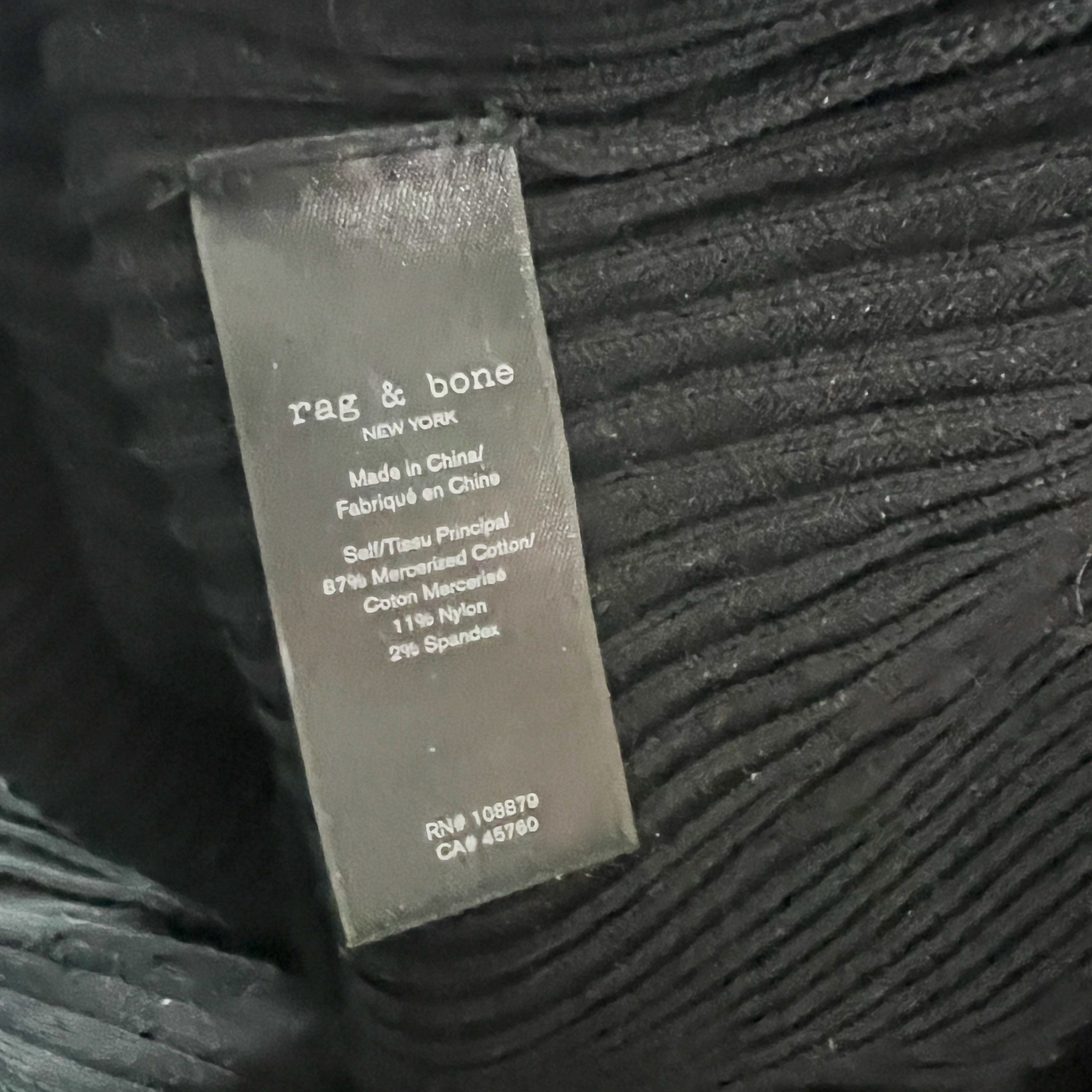 Rag & Bone Rag & Bone Brynn Cotton Ribbed Knit Stretch Size L / US 10 / IT 46 - 3 Thumbnail
