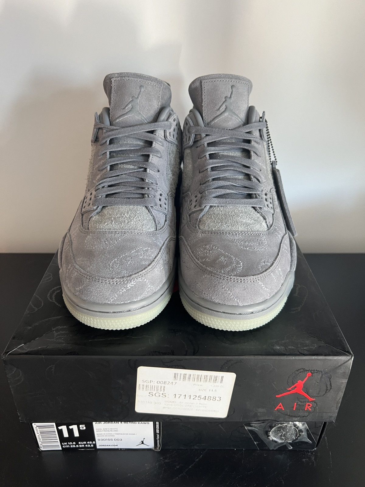 Kaws × Nike NIKE X KAWS JORDAN 4 RETRO Size US 11.5 / EU 44-45 - 3 Thumbnail