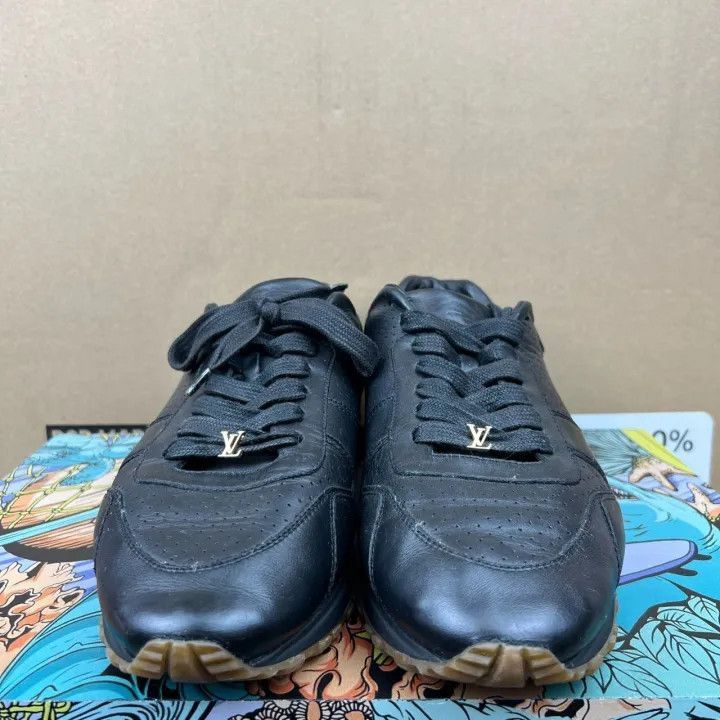 Louis Vuitton Louis Vuitton Supreme Black Leather Casual Sneakers -2508 Size US 8 / EU 41 - 5 Thumbnail