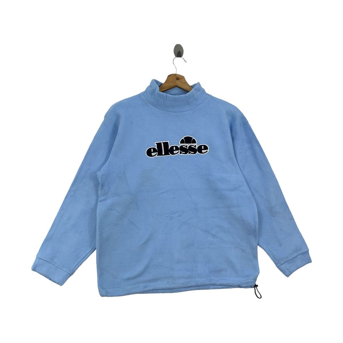 Ellesse × Vintage Vintage ELLESSE Perugia Italia Big Logo Fleece Long Sleeve Size US M / EU 48-50 / 2 - 3 Thumbnail