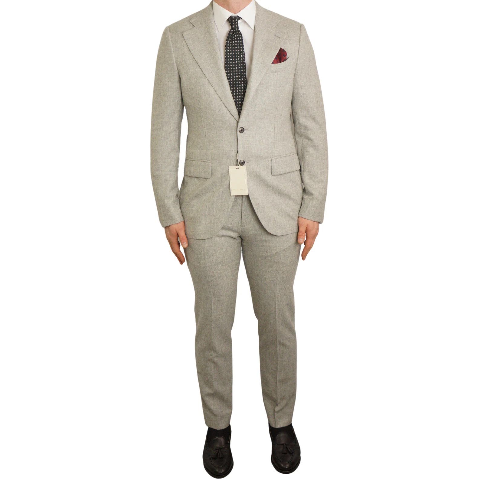 Suitsupply Men Suitsupply Suit Grey La Spalla Drago Circular Wool US40L Size 40L - 1 Thumbnail