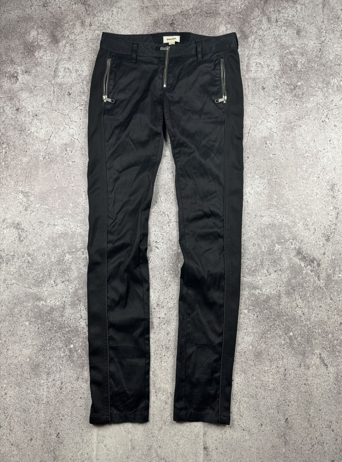 Diesel AVANT GARDE DIESEL RICK OWENS STYLE OPIUM MULTI ZIP PANTS Size 29" - 1 Thumbnail