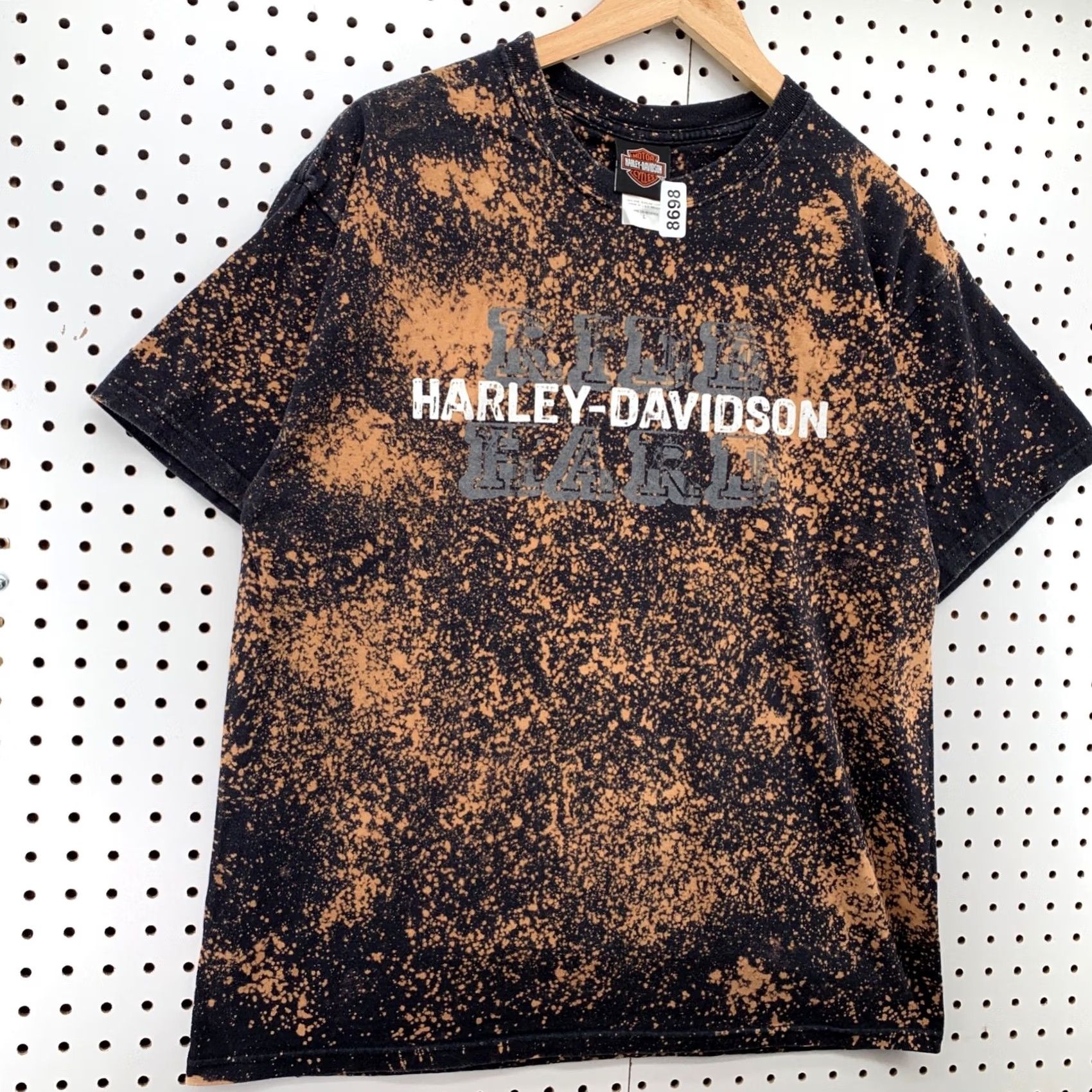 Harley Davidson VINTAGE Harley Davidson Shirt Large Black Acid Wash Montana Motorcycle 21x28 Mens Size US L / EU 52-54 / 3 - 4 Thumbnail