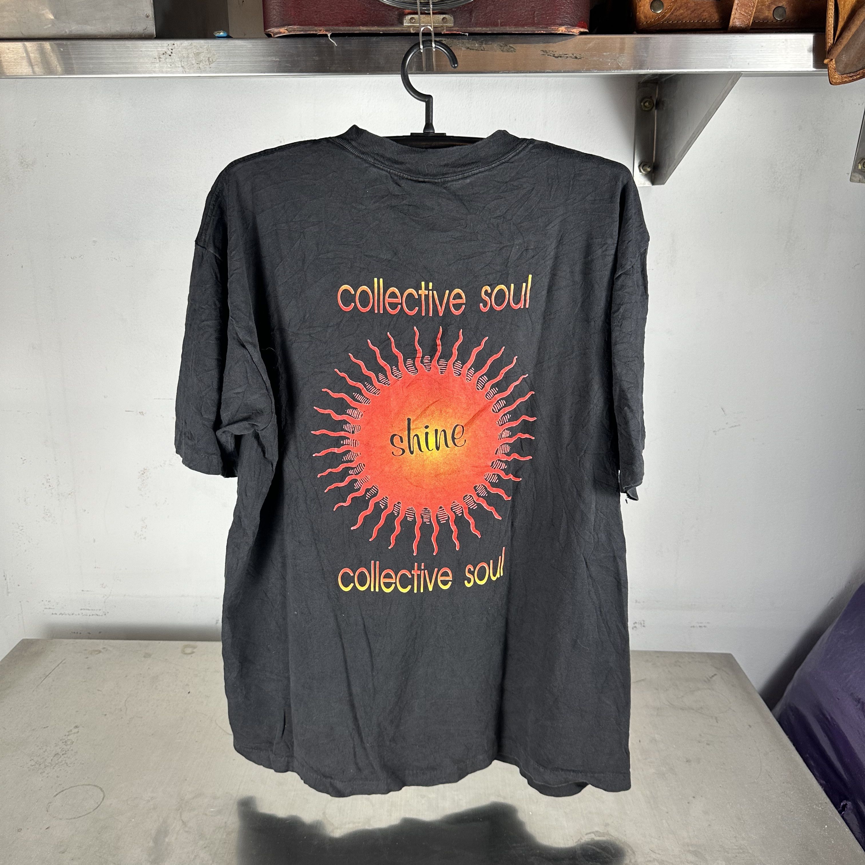 Vintage Vintage 90s Collective Soul Shine Rock Band T-shirt Size US XL / EU 56 / 4 - 1 Thumbnail