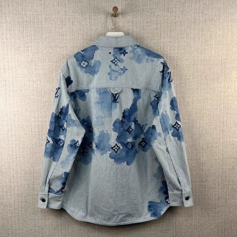 Louis Vuitton Louis Vuitton Striped Ink Logo Print Casual Long Sleeve Ja Size US XL / EU 56 / 4 - 3 Thumbnail