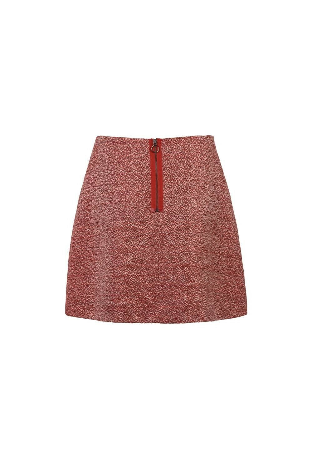 Cop Copine Cop Copine Publier Textured A-line Short Skirt EU 40 Size 27" / US 4 / IT 40 - 2 Thumbnail