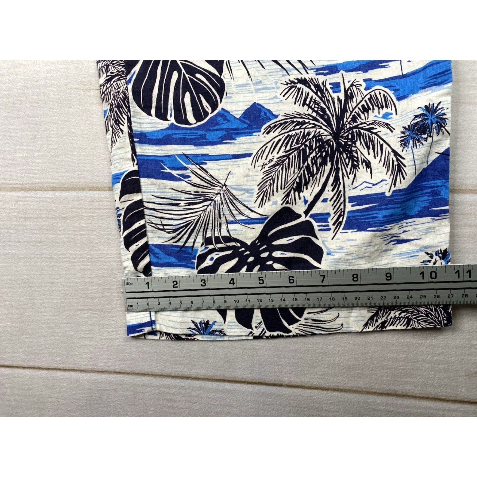 Vintage C&C California Womens Pants XL Linen Wide Leg Hawaiian Tropical Beach Sailboats Size 40" / US 18 - 6 Thumbnail