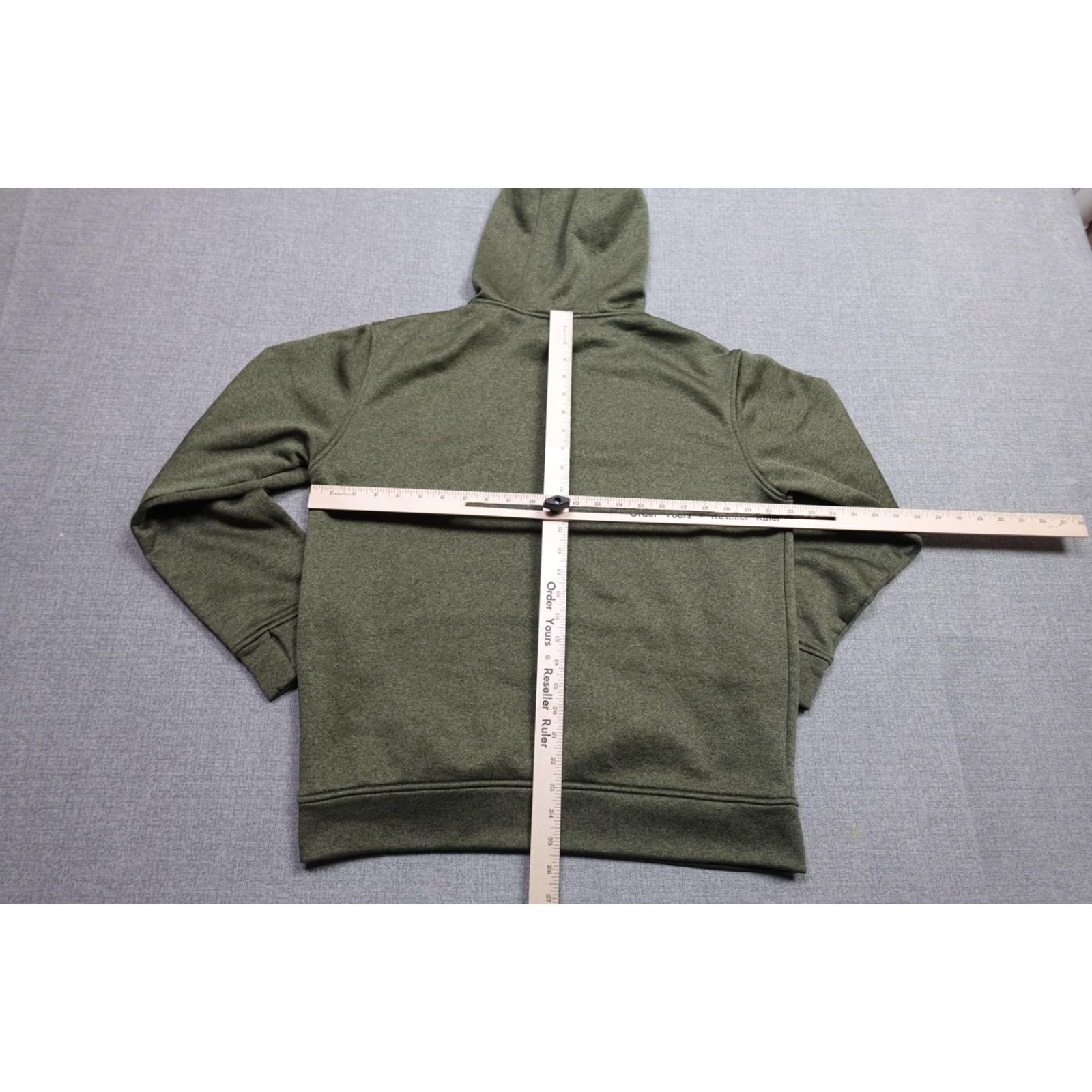 Burton Burton Hoodie Mens S Green Fleece Pullover Kangaroo Pocket Logo Graphic Print Size US S / EU 44-46 / 1 - 5 Thumbnail