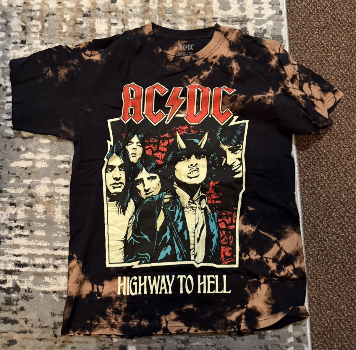 AC/DC × Band Tees AC/DC Highway To Hell Graphic Medium Music Band Tee Tie Dyed Size US M / EU 48-50 / 2 - 1 Thumbnail