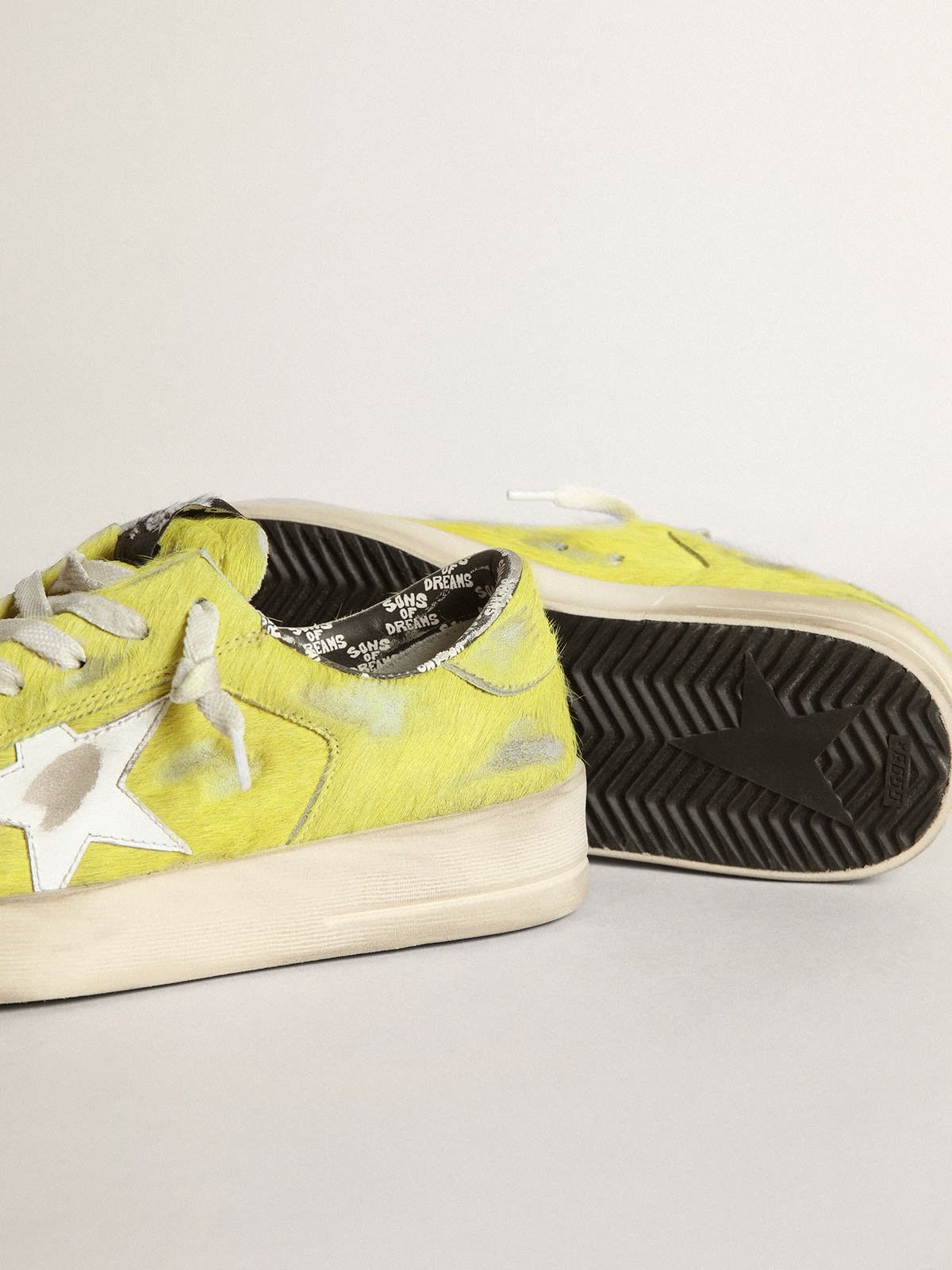 Golden Goose o1w1db10425 Stardan Low-Top Sneakers in Yellow/White Size US 8 / IT 38 - 3 Thumbnail