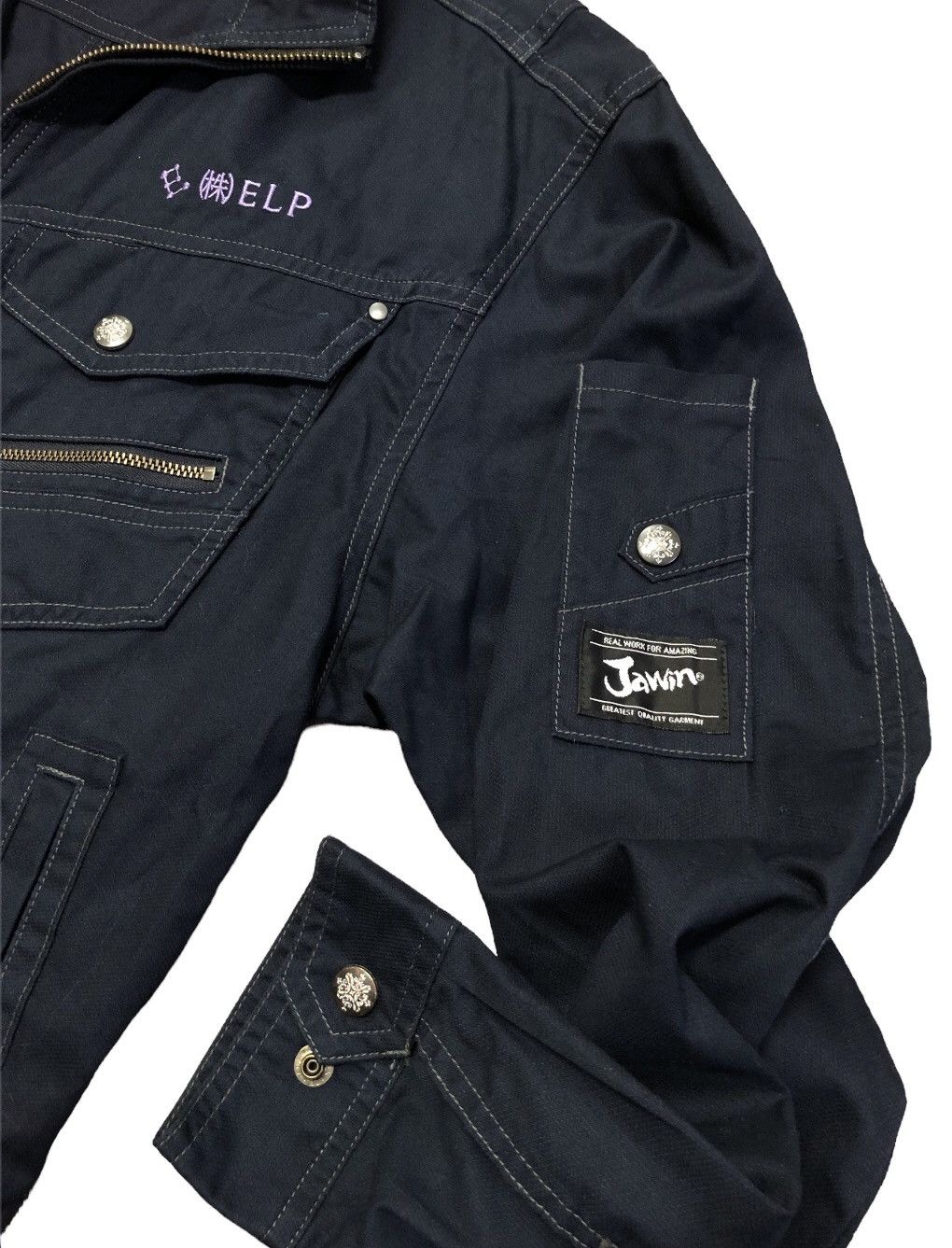 Designer × Japanese Brand Vintage Jawin Greatest Quality Garment Zipper Jacket Size US L / EU 52-54 / 3 - 6 Thumbnail