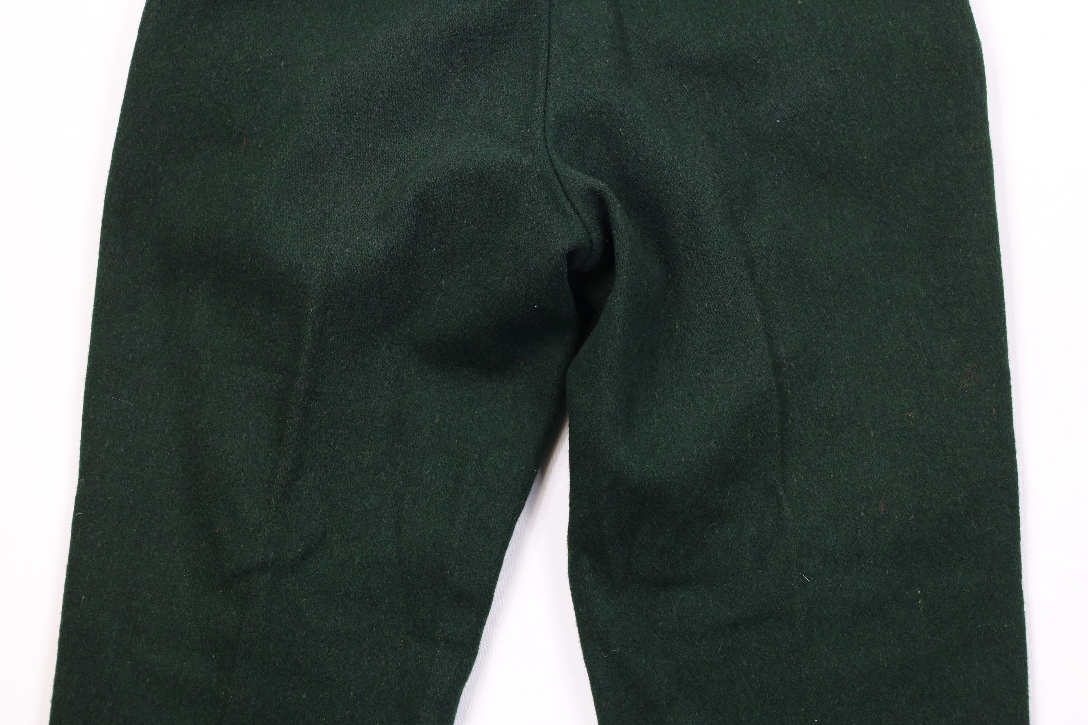 Vintage Vintage 90s Streetwear Heavy Wool Wide Leg Pants Green USA Size US 34 / EU 50 - 14 Thumbnail