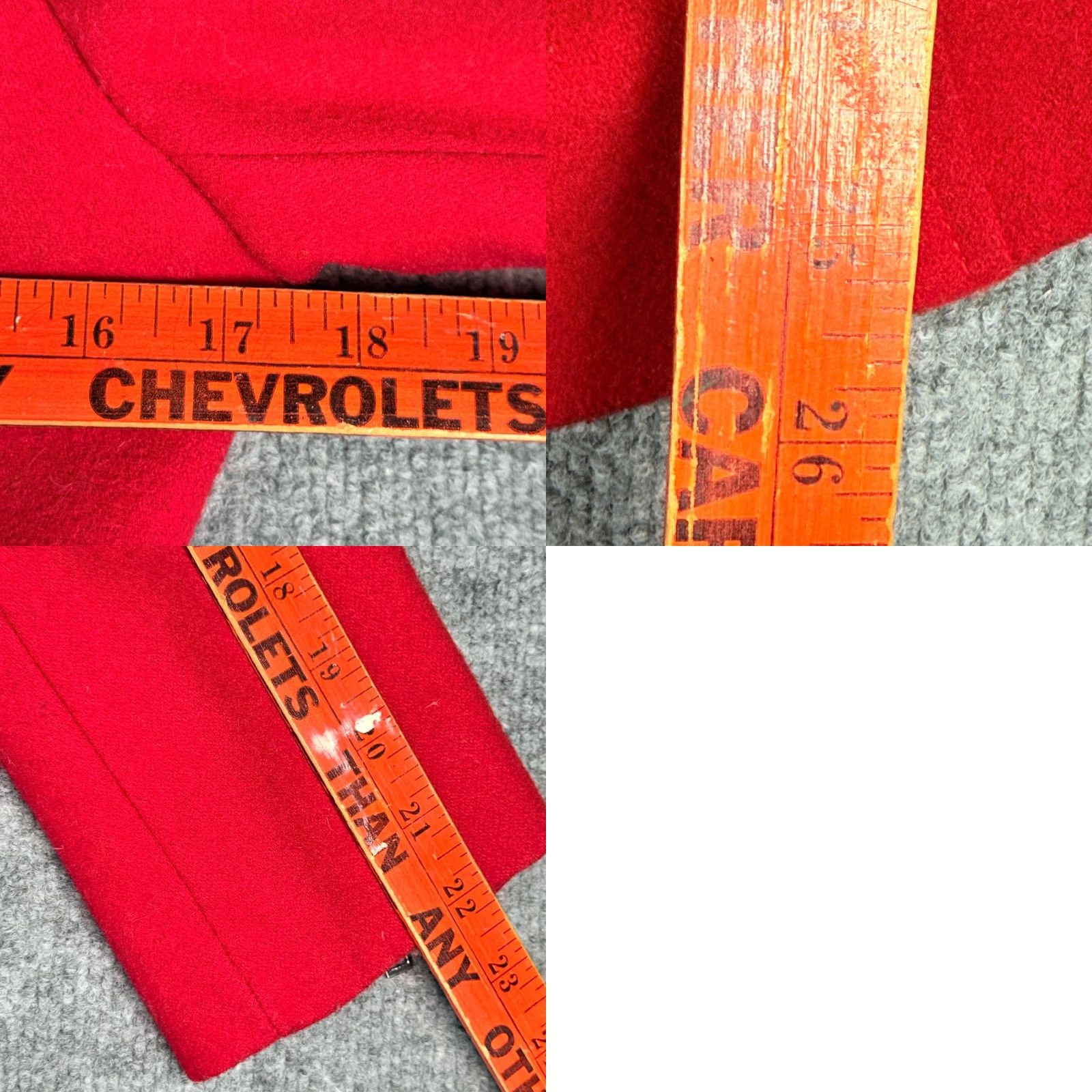 Vintage Black Rivet Pea Coat Jacket Women Wool Red Short Coat S Zip Pockets Lined City Chic Casual Size S / US 4 / IT 40 - 8 Thumbnail