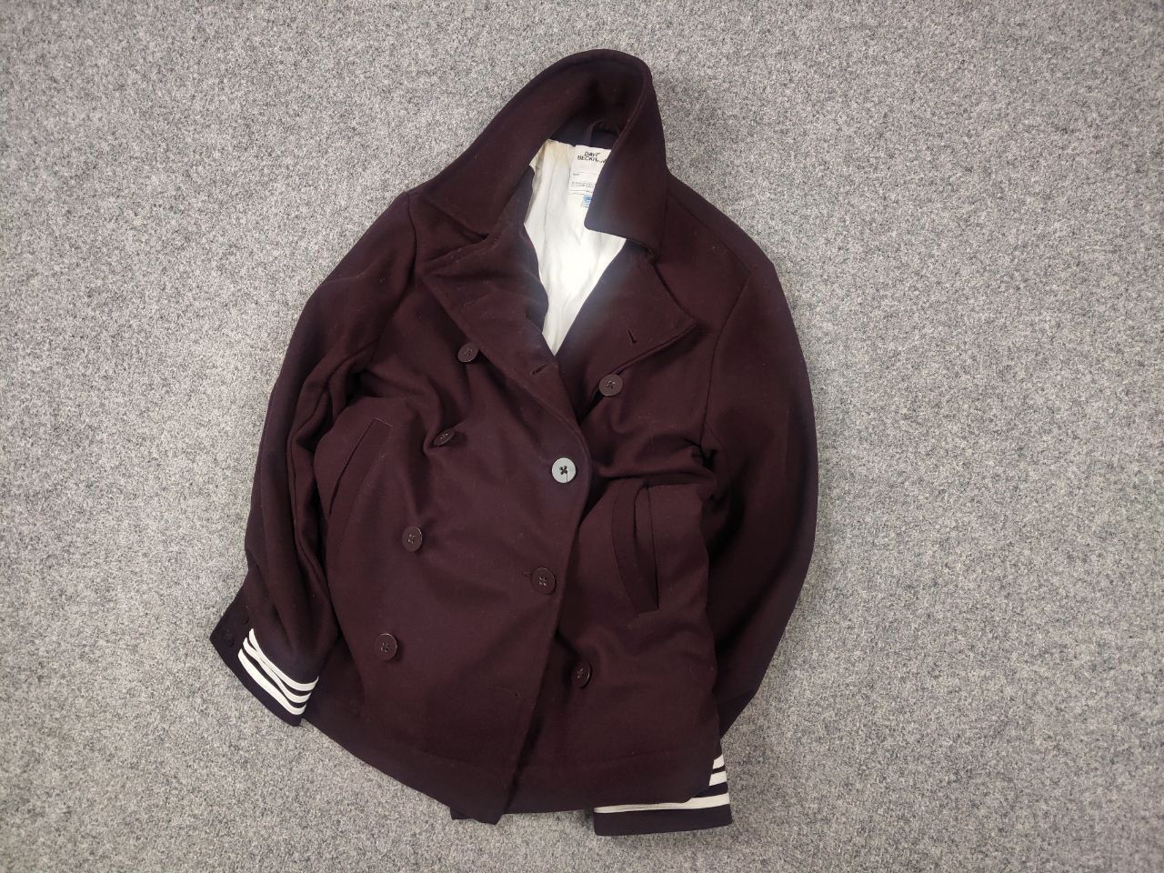Adidas David Beckham Adidas wool coat Double Breasted Jacket Size US S / EU 44-46 / 1 - 3 Thumbnail