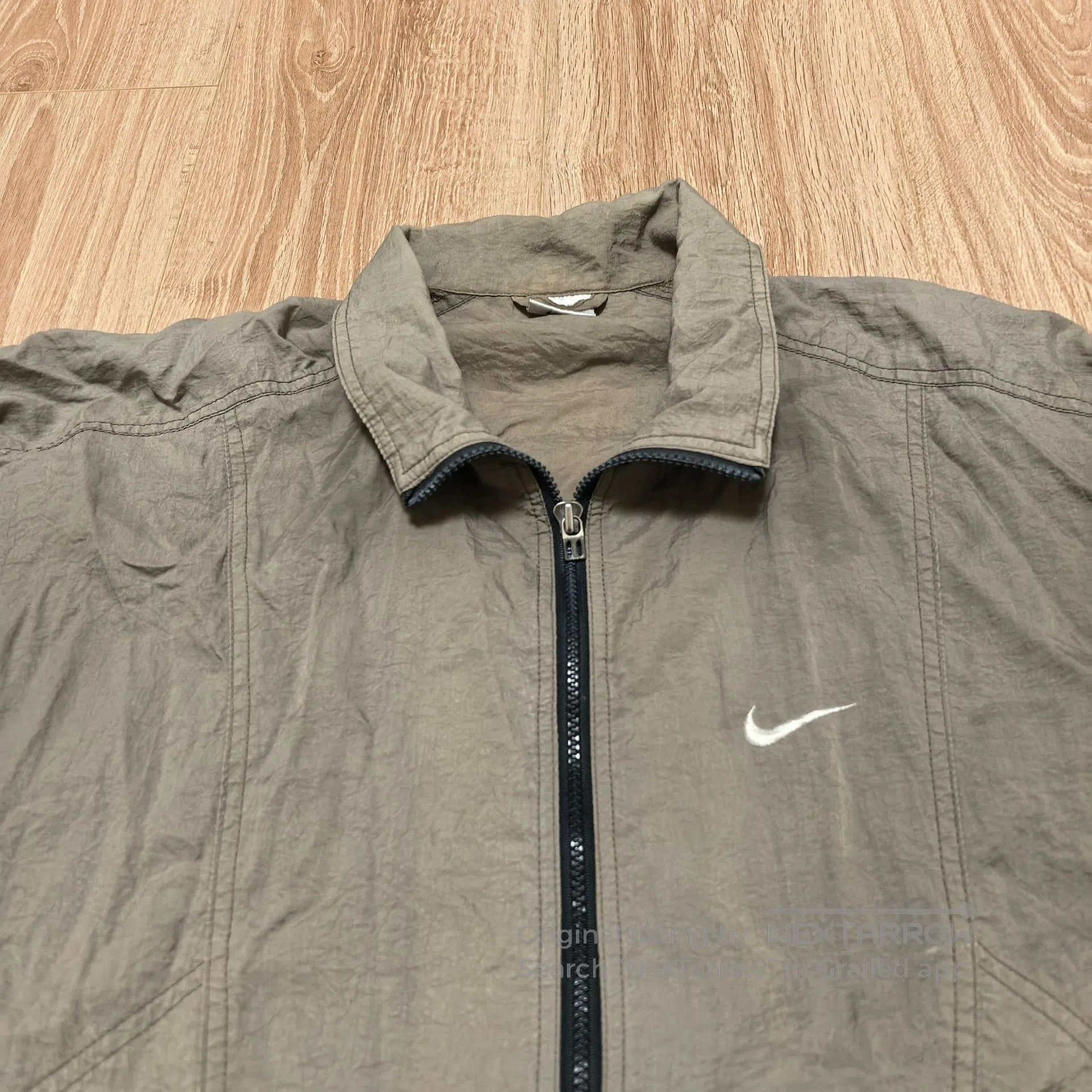 Vintage 90s Vintage Nike Metallic Nylon Jacket. Size US L / EU 52-54 / 3 - 4 Thumbnail