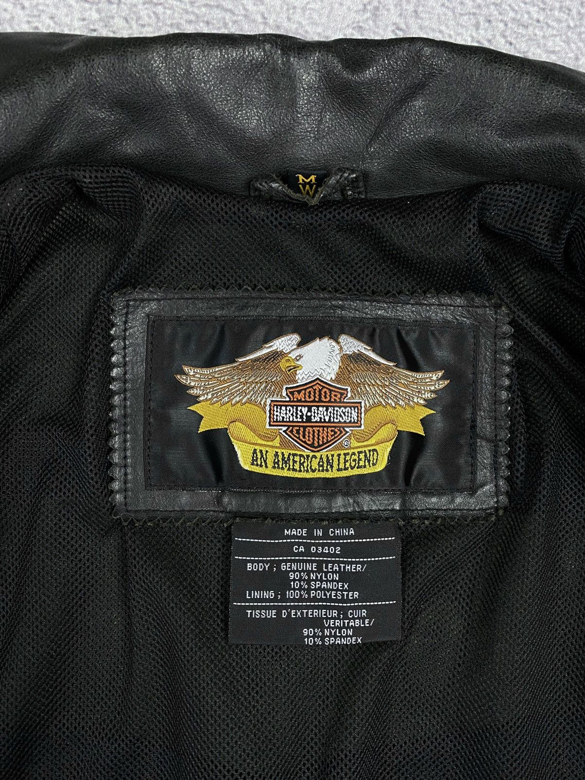 Harley Davidson × Vintage Harley Davidson Motorcycle Biker Black Leather Jacket Size M / US 6-8 / IT 42-44 - 23 Thumbnail